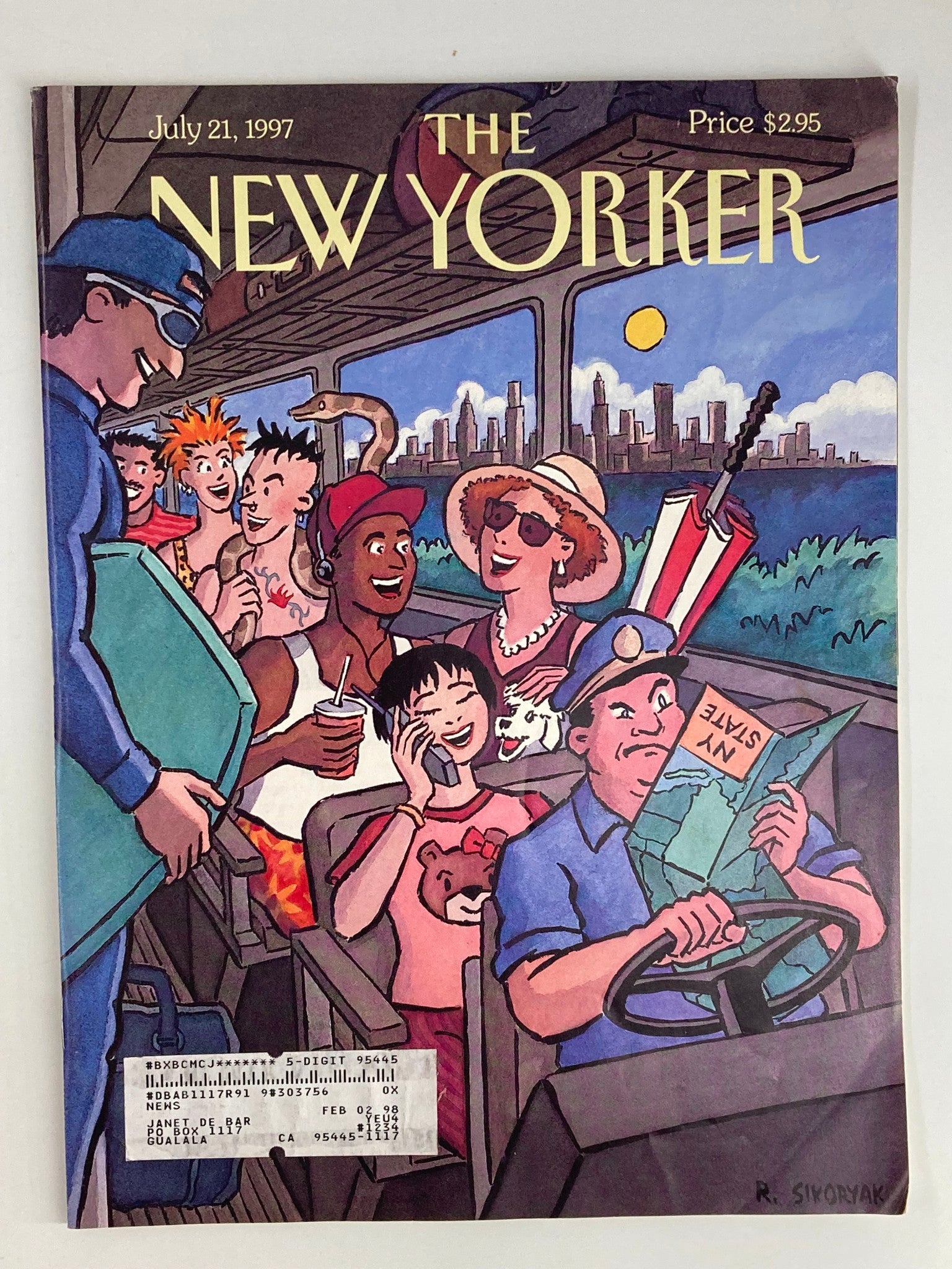 The New Yorker Full Magazine July 21 1997 Escape from New York by R. Sikoryak