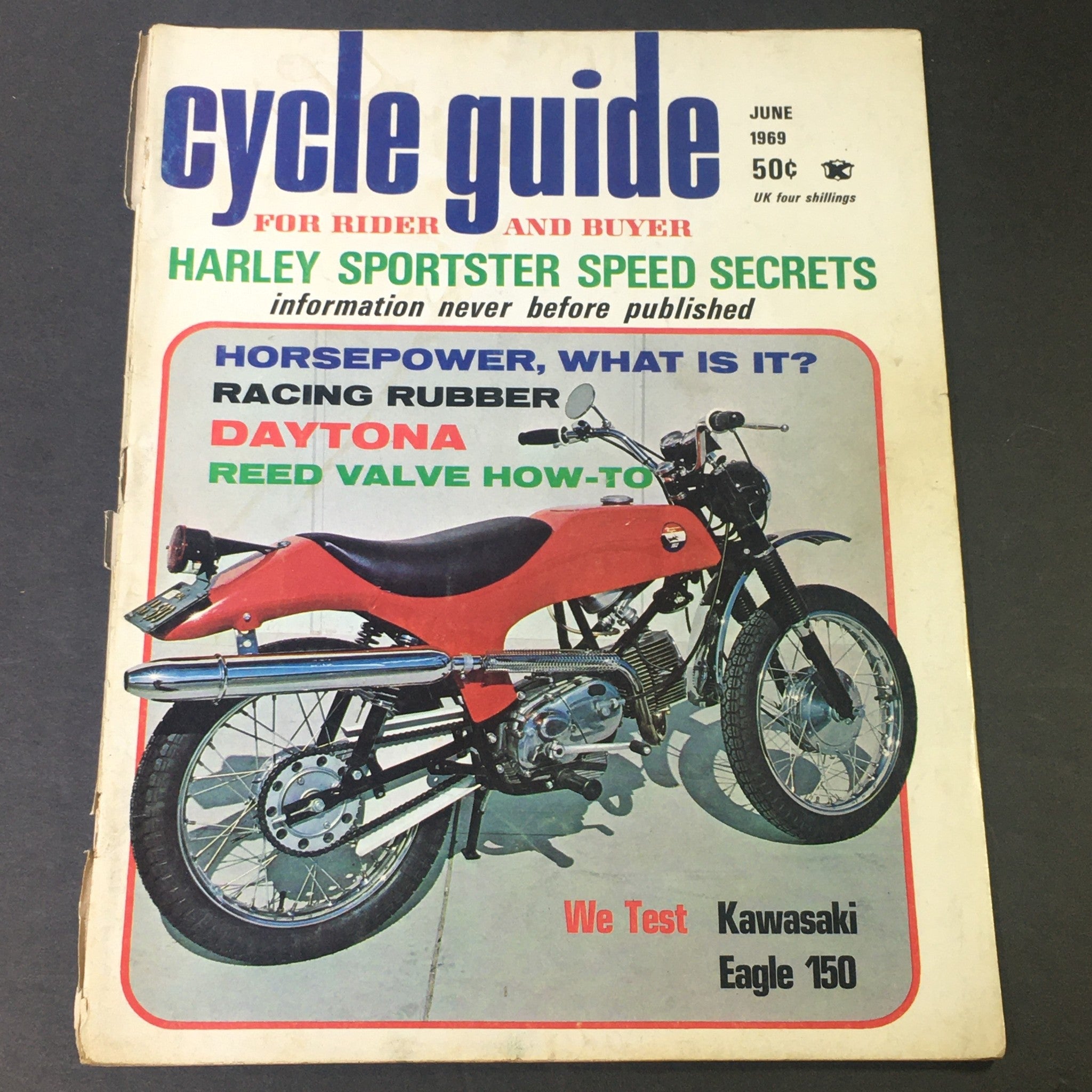 VTG Cycle Guide For Rider and Buyer June 1969 - Kawasaki Eagle 150 Road Test