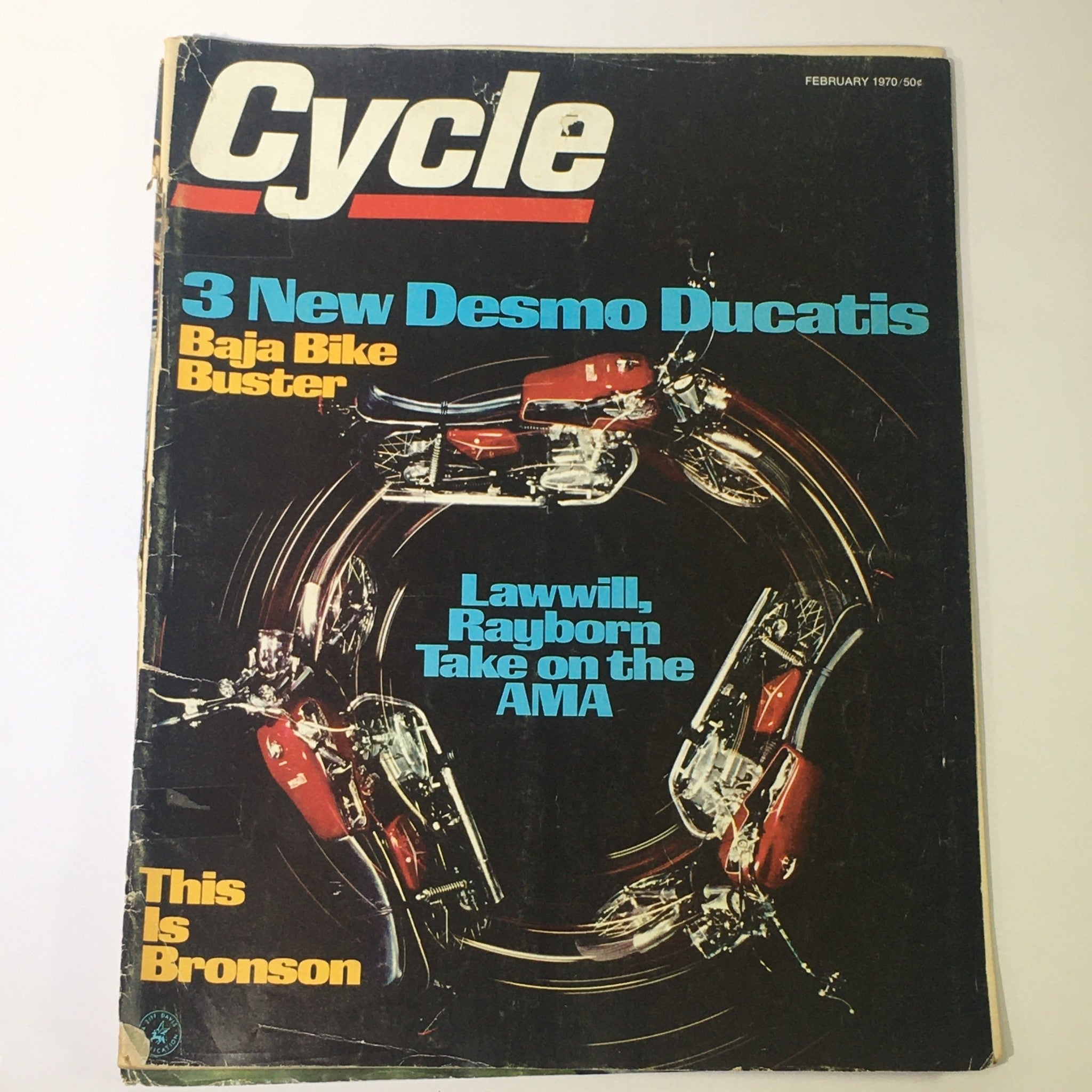 VTG Cycle Magazine February 1970 - Desmo Ducati 250 350 450 / Bultaco 100 & 125