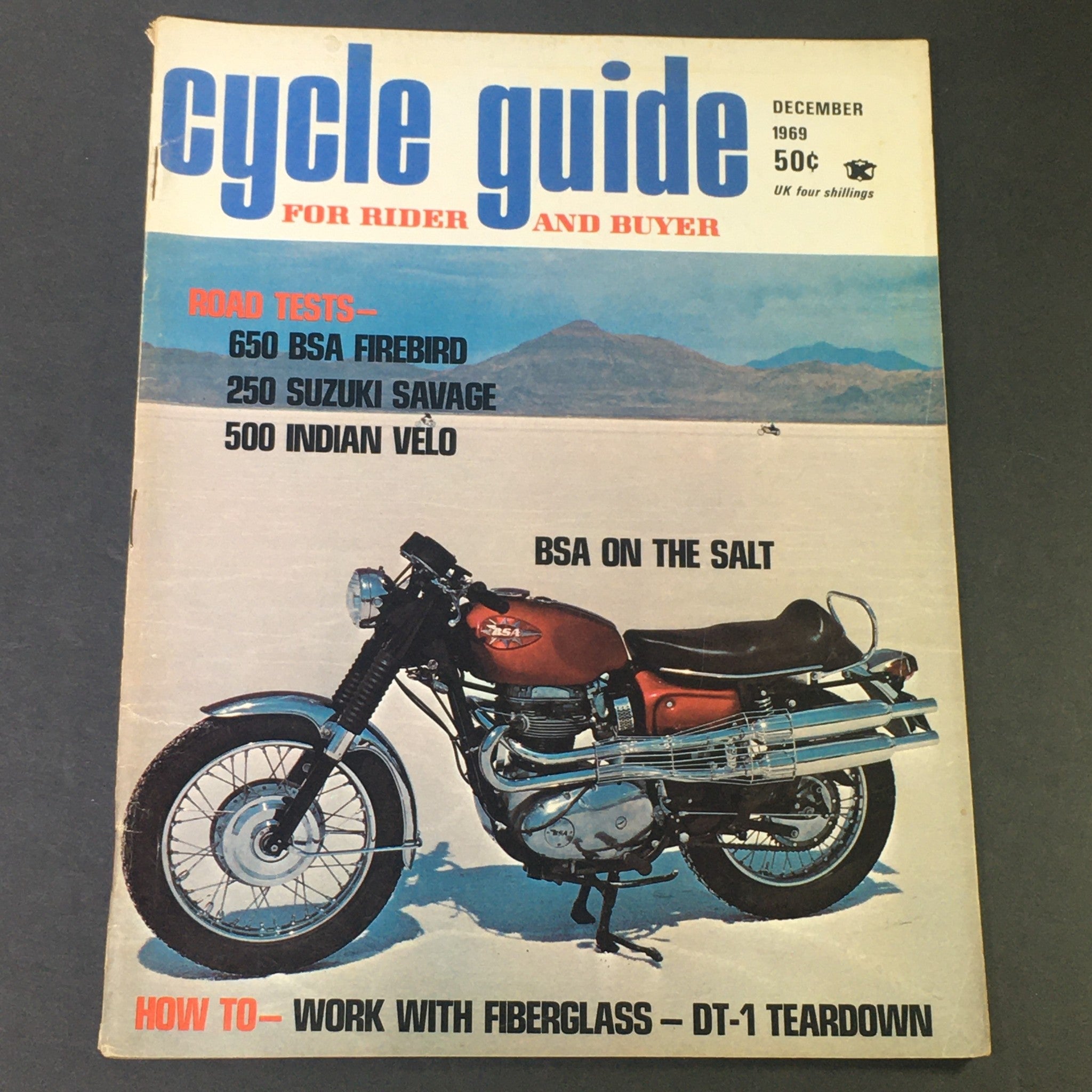 VTG Cycle Guide for Rider and Buyer December 1969 - 650 BSA Firebird Road Tests