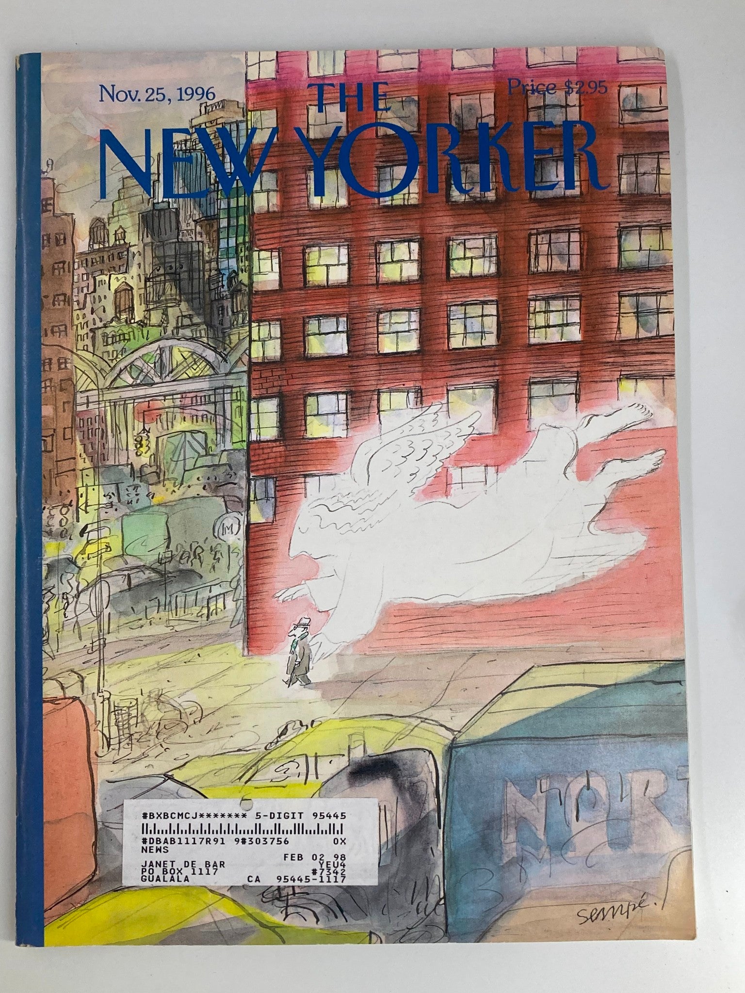 The New Yorker Full Magazine Novmber 25 1996 Guardian Angel by Jean-J Sempe