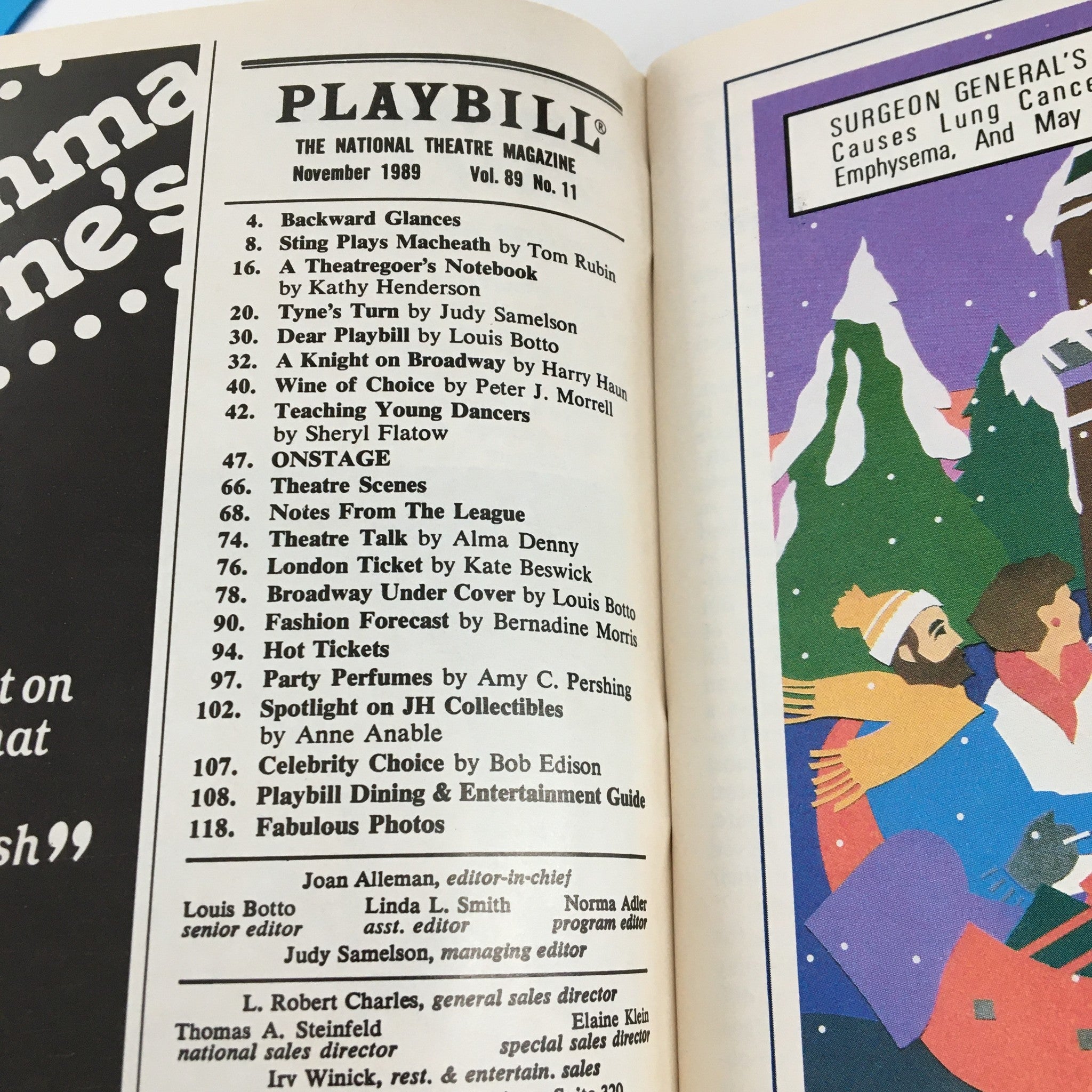 1989 Playbill Plymouth Theatre Present Christine Lahti in The Heidi Chronicles