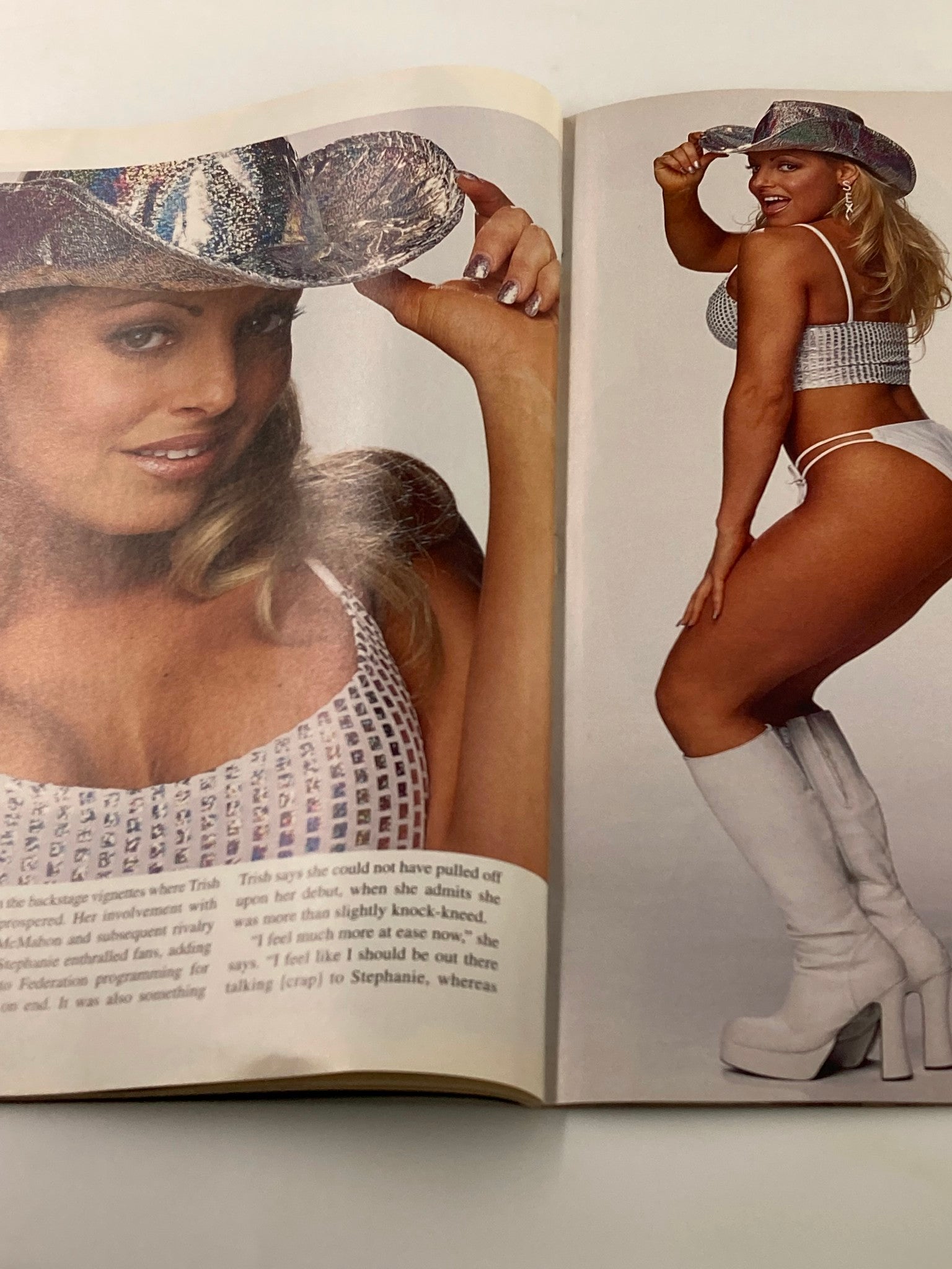 WWF Raw Magazine April 2001 Trish Stratus and Her Career No Poster No Label