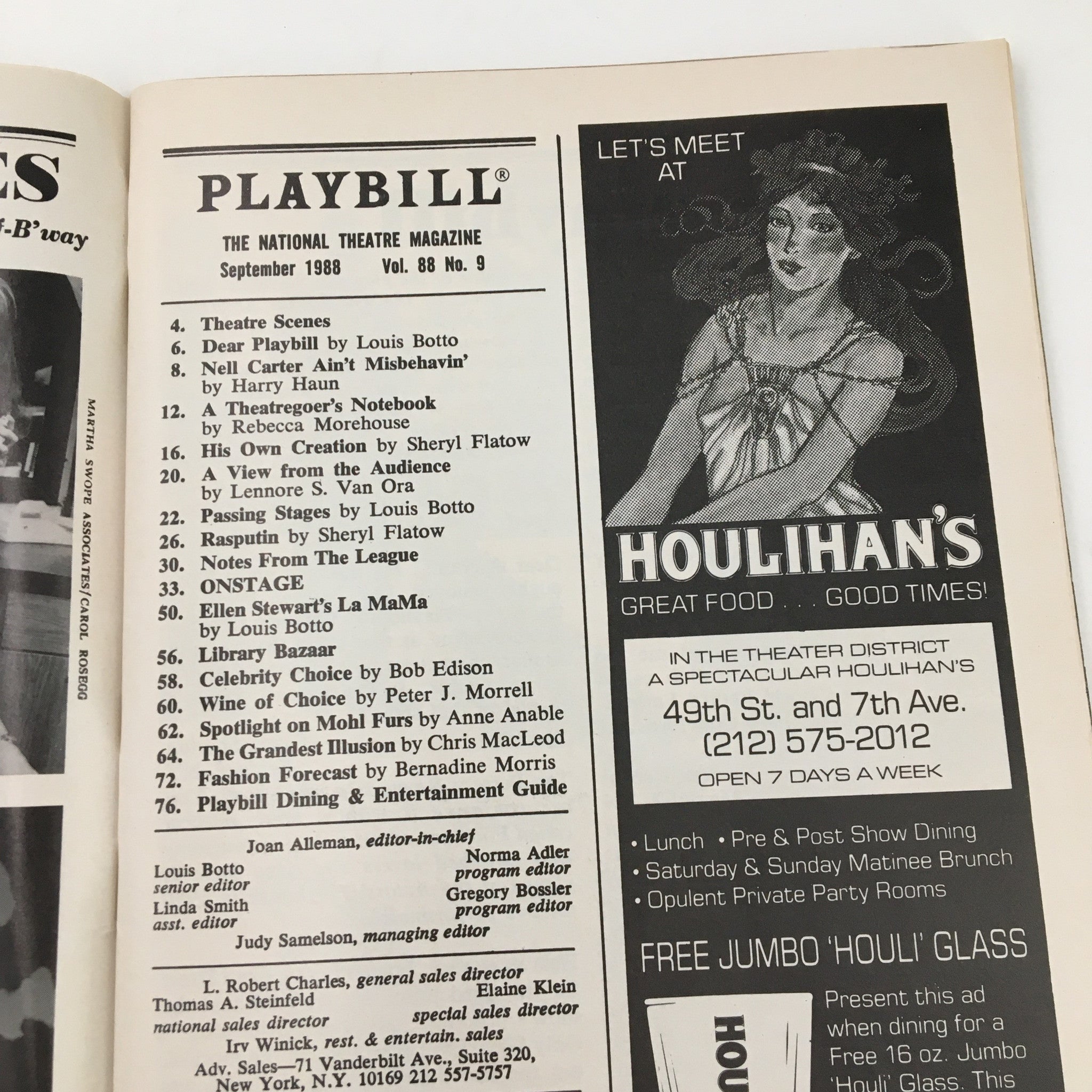 1988 Playbill Circle in the Square Oil City Symphony by Larry Forde