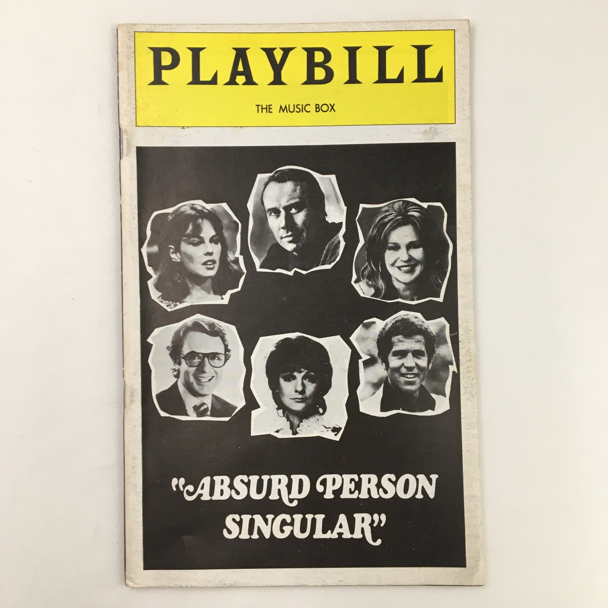 1974 Playbill The Music Box Absurd Person Singular by Eric Thompson