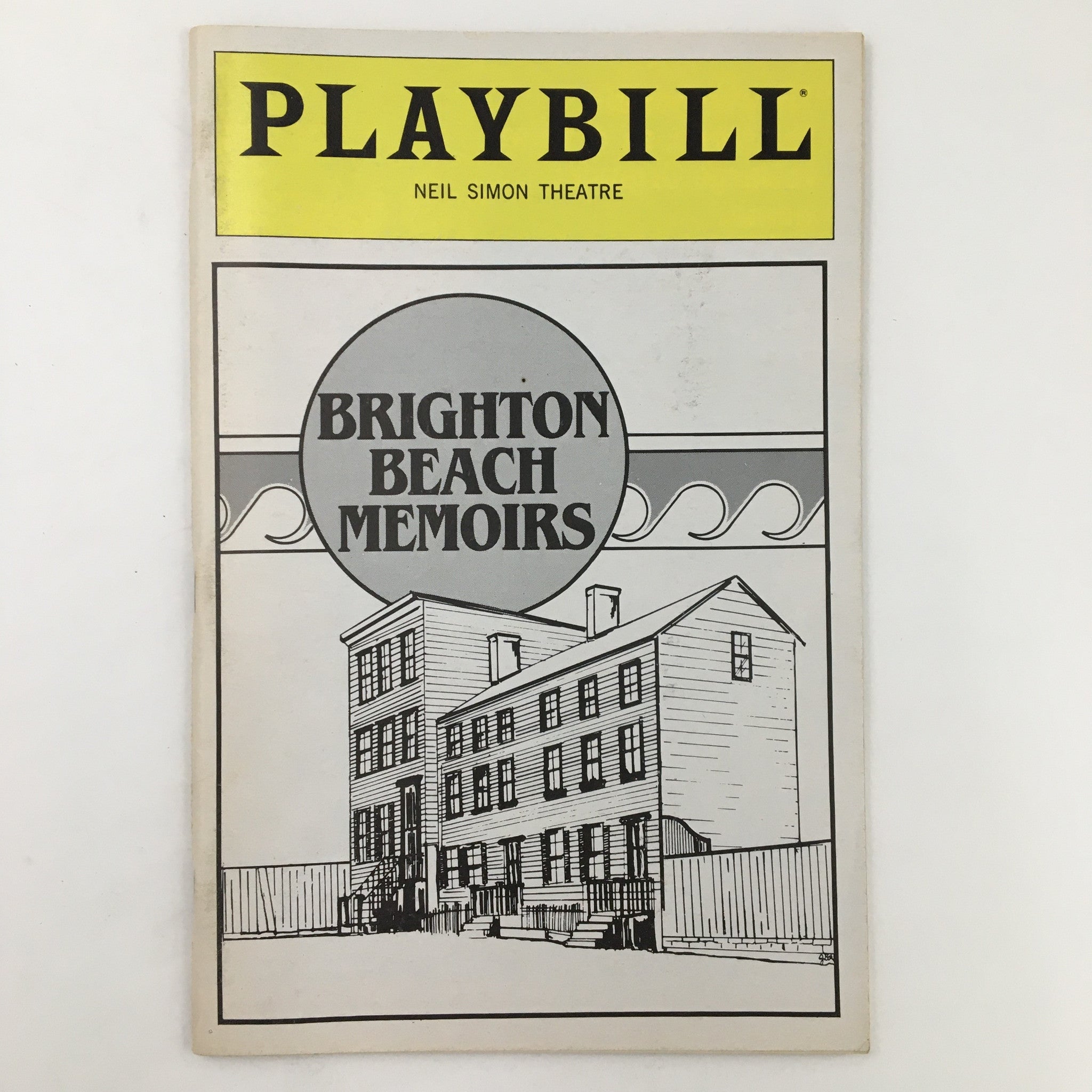 1983 Playbill Neil Simon Theatre Presents Brighton Beach Memoirs by Gene Saks