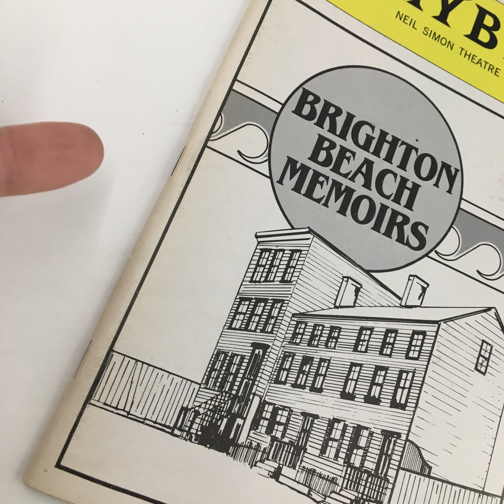 1983 Playbill Neil Simon Theatre Presents Brighton Beach Memoirs by Gene Saks