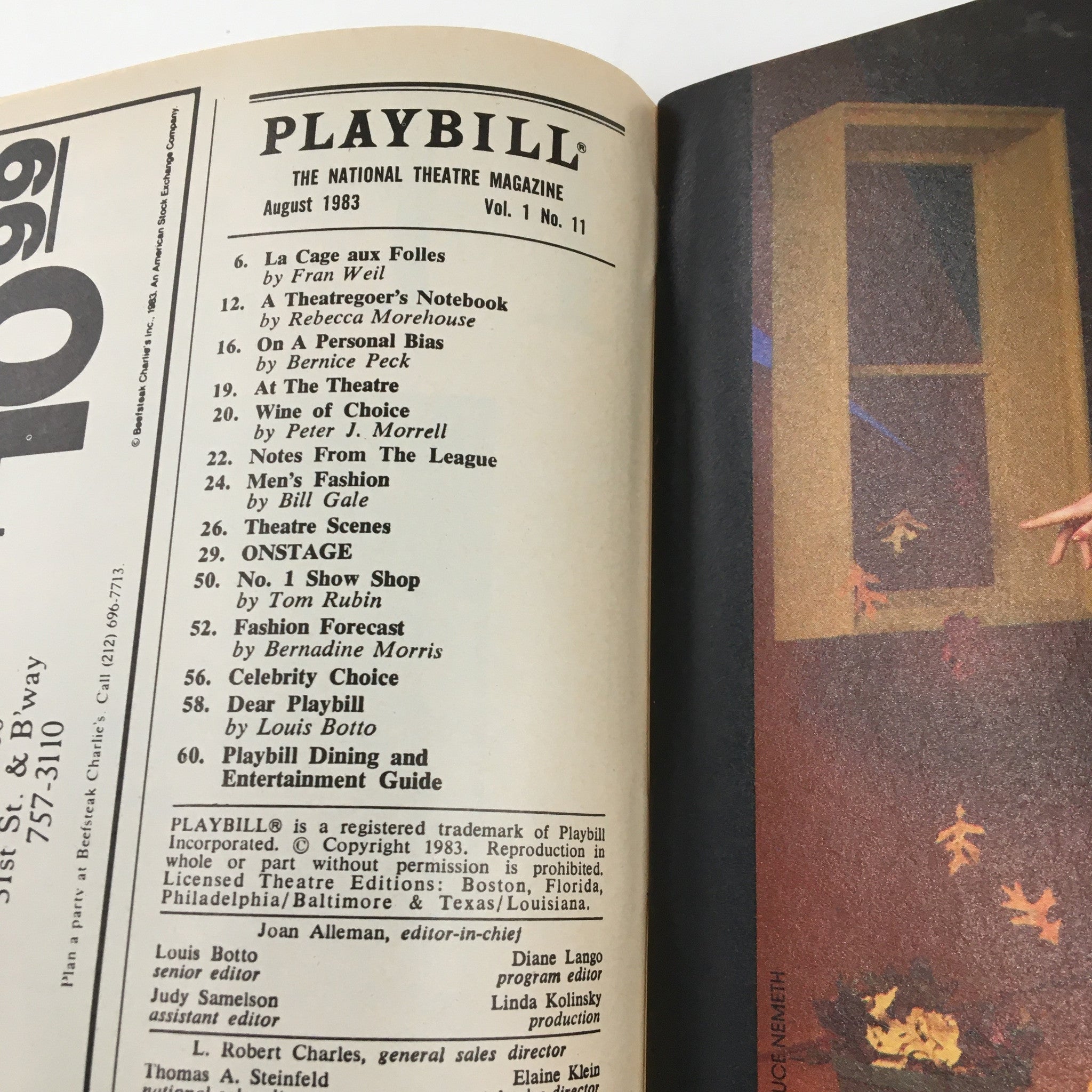 1983 Playbill Neil Simon Theatre Presents Brighton Beach Memoirs by Gene Saks