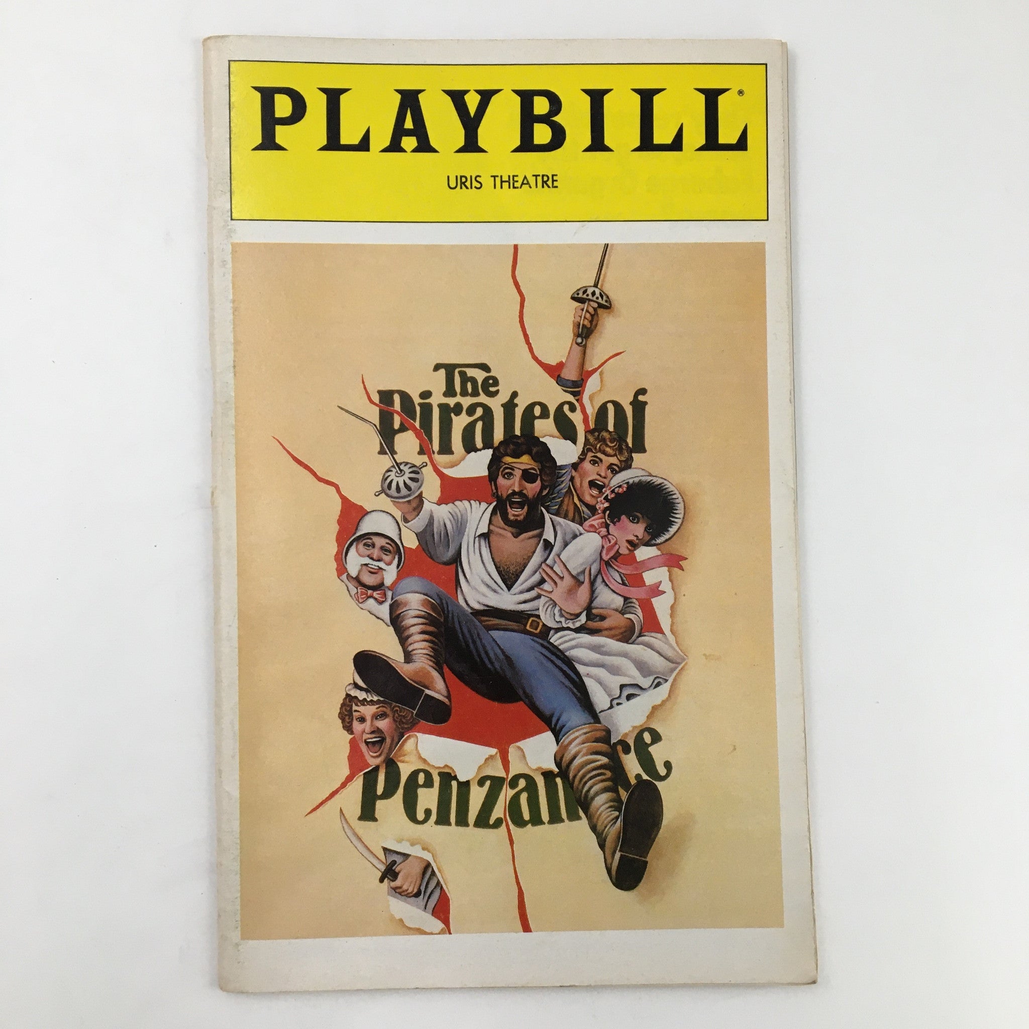 1981 Playbill Uris Theatre Gilbert & Sullivan's The Pirates of Penzance