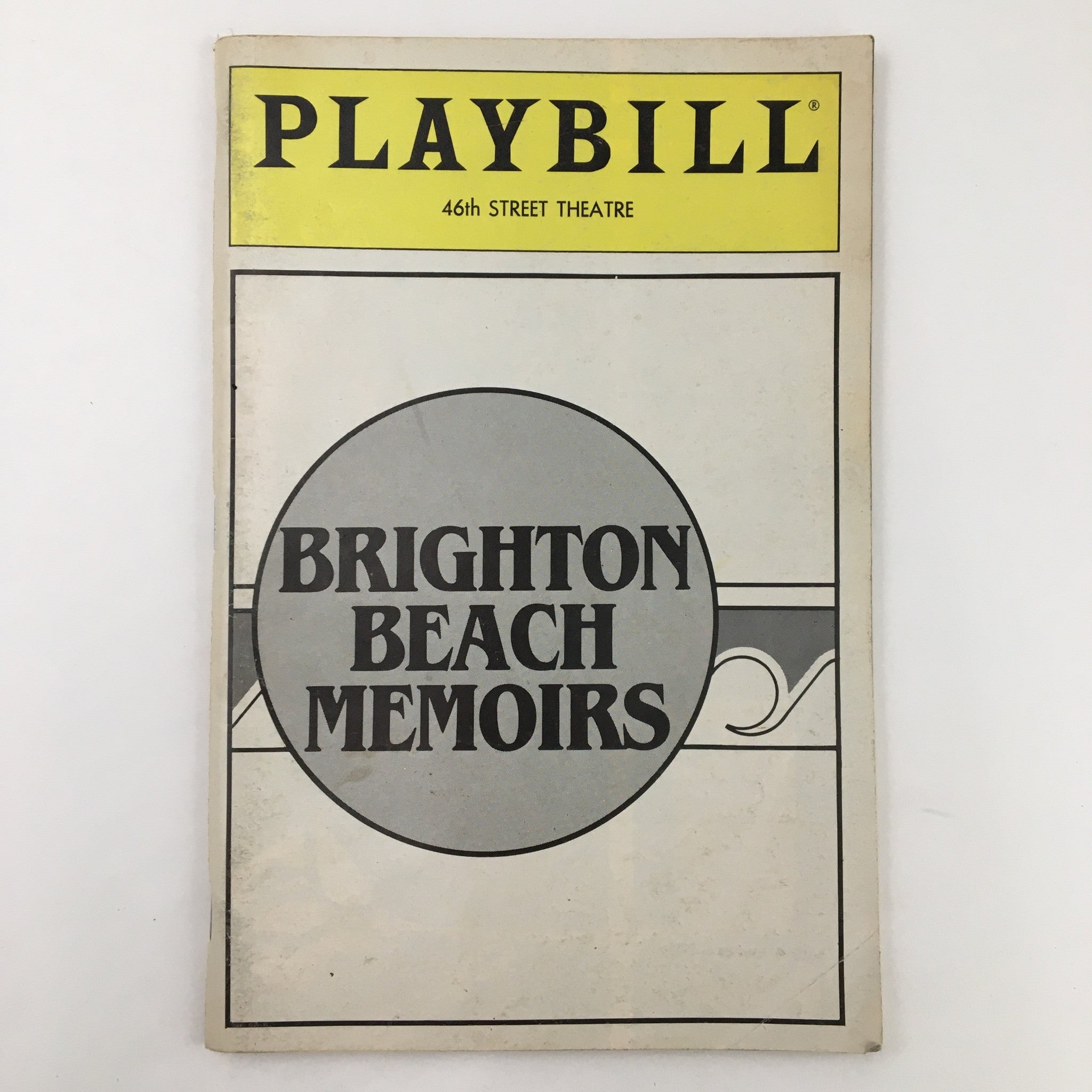 1985 Playbill Forty-Sixth Street Theatre Neil Simon's Brighton Beach Memoirs