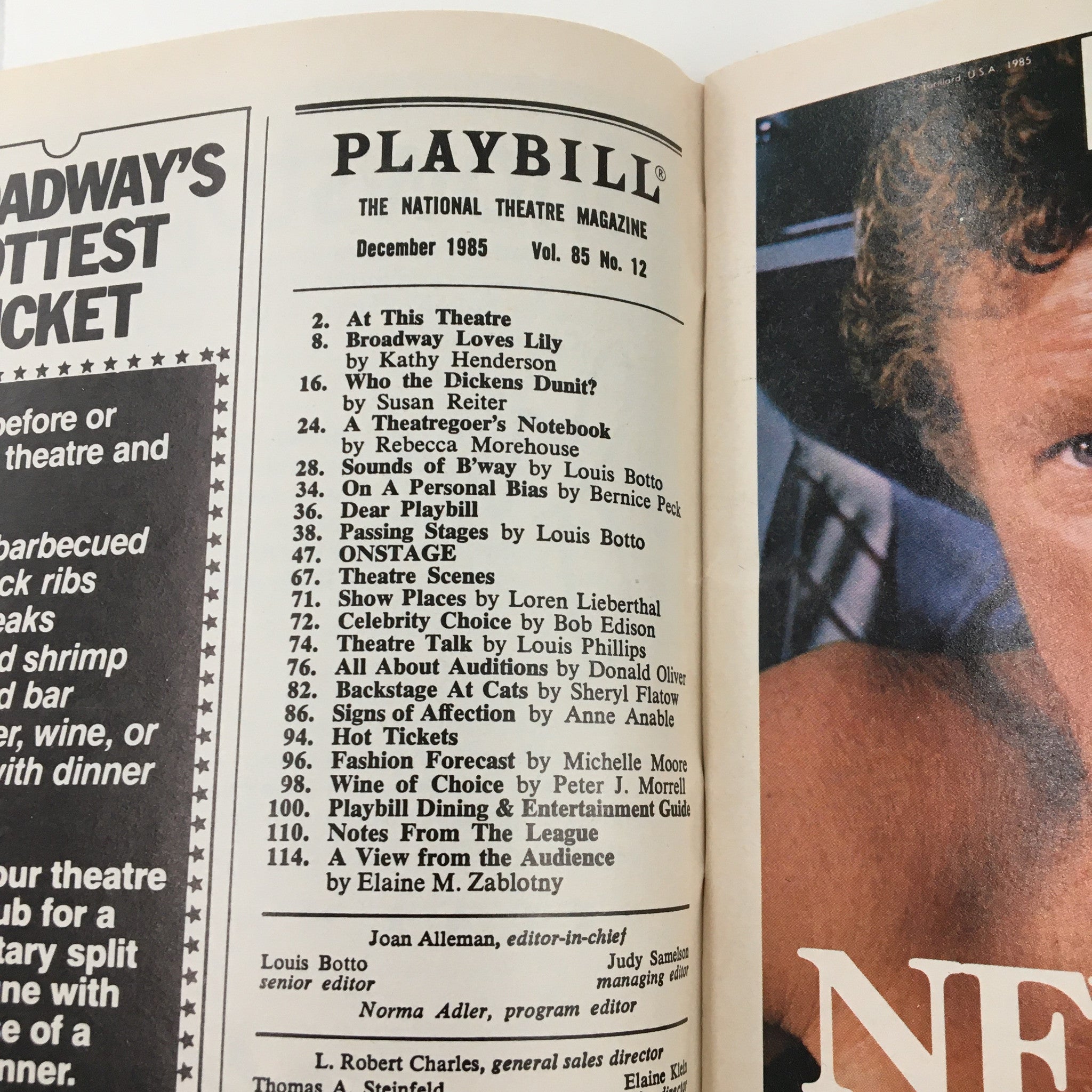 1985 Playbill Neil Simon Theatre Biloxi Blues William Ragsdale by Gene Saks