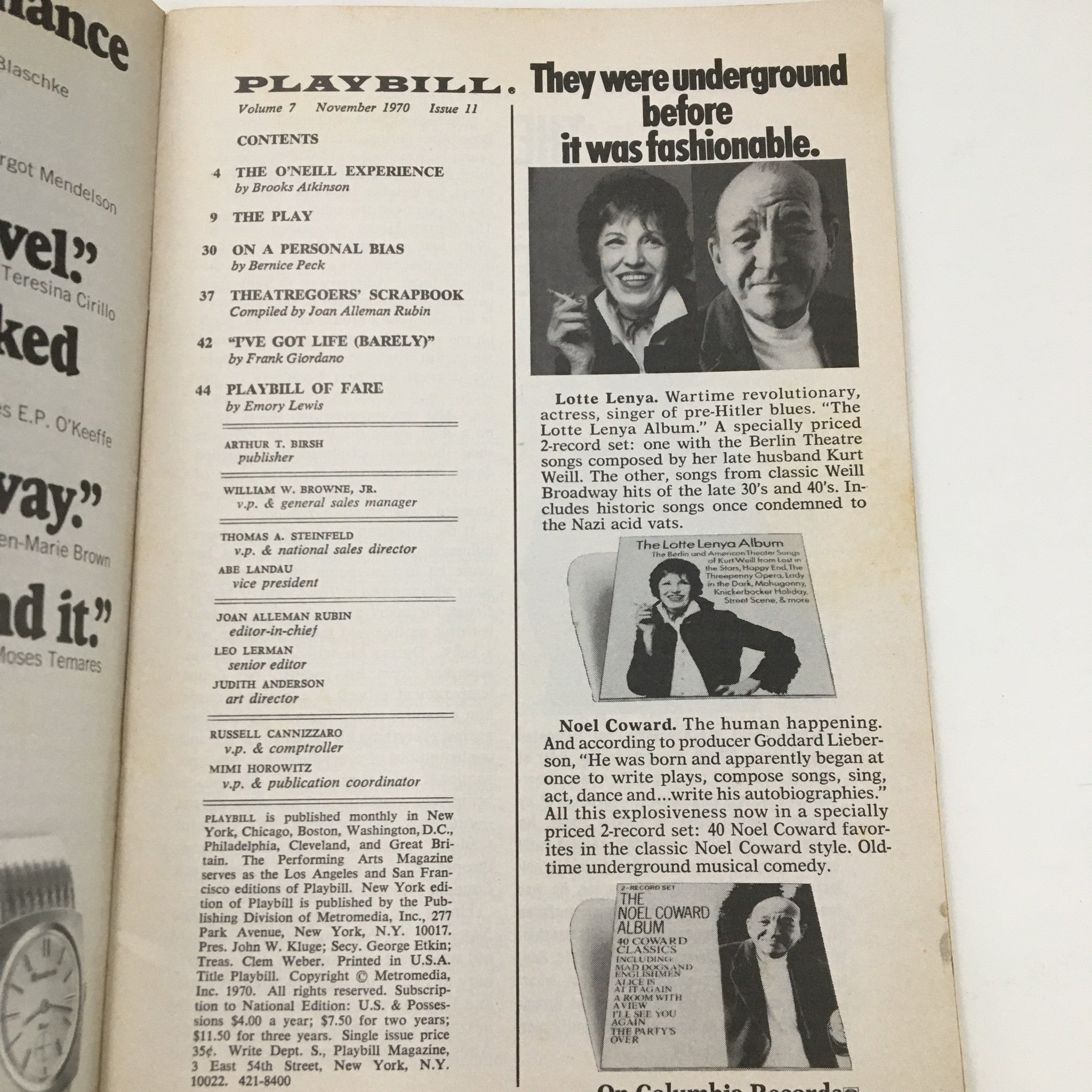 1970 Playbill Royale Theatre Pat Hingle in Child's Play by Robert Marasco