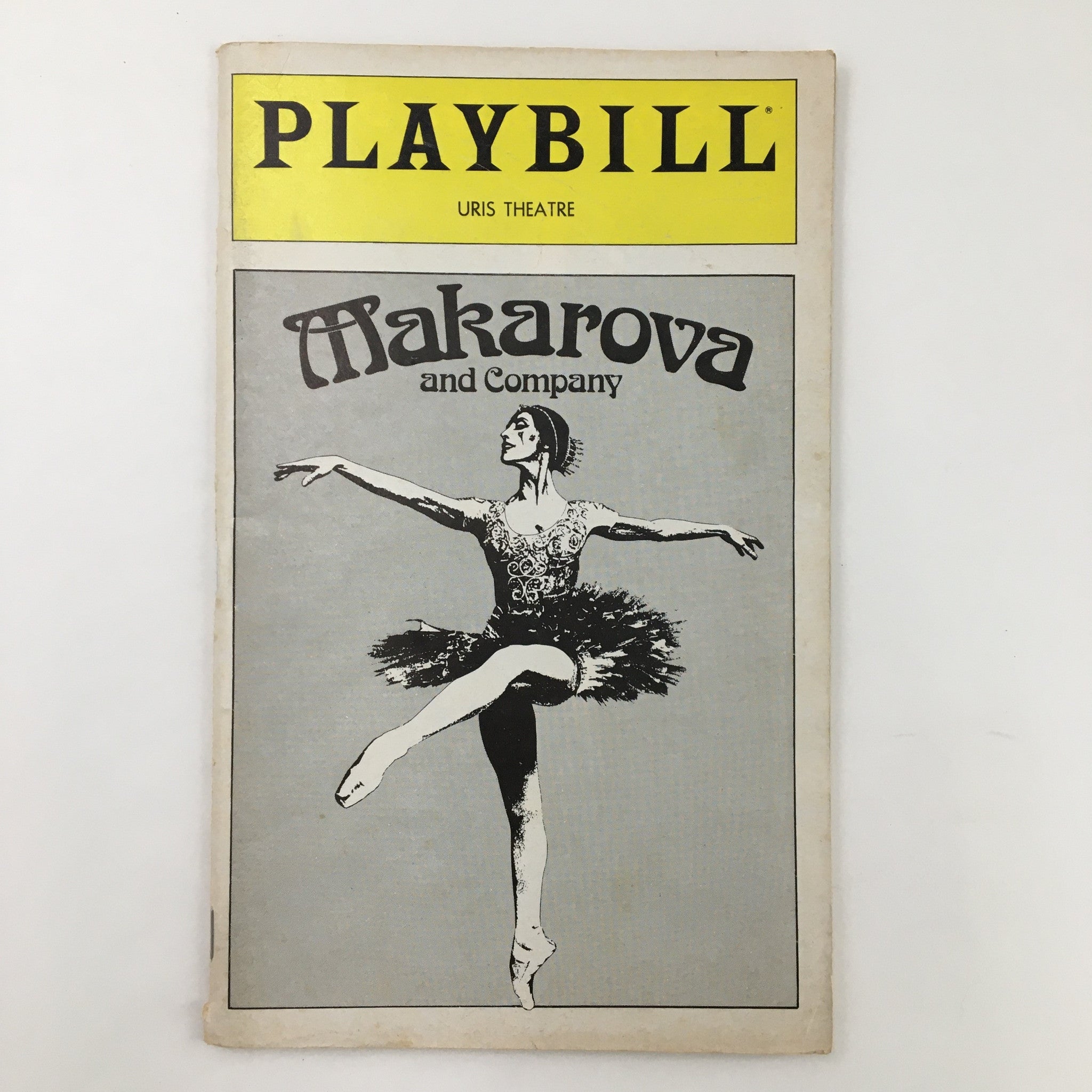 1980 Playbill Uris Theatre James M. Nederlander Present Makarova and Company