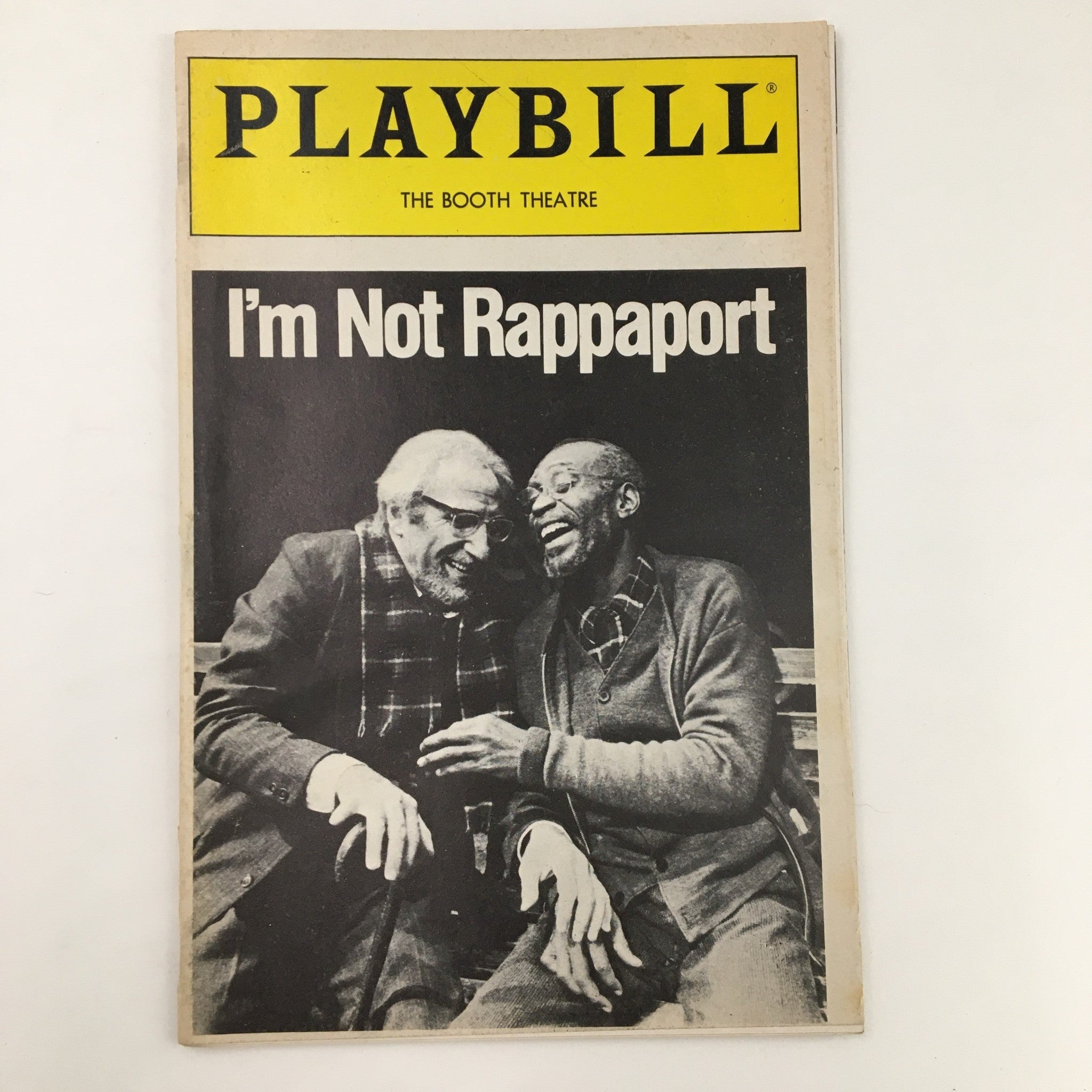 1986 Playbill The Booth Theatre I'm Not Rappaport by Herb Gardner