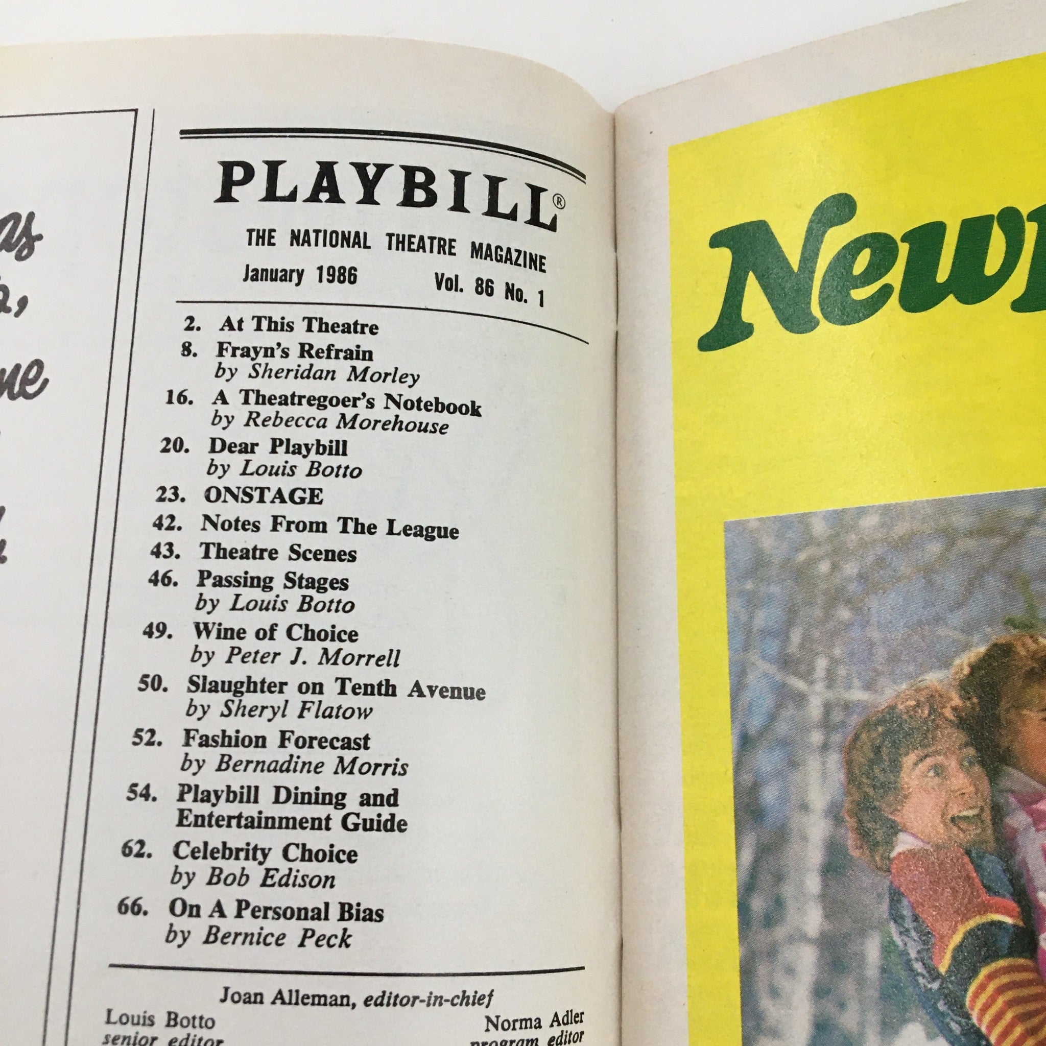 1986 Playbill The Booth Theatre I'm Not Rappaport by Herb Gardner