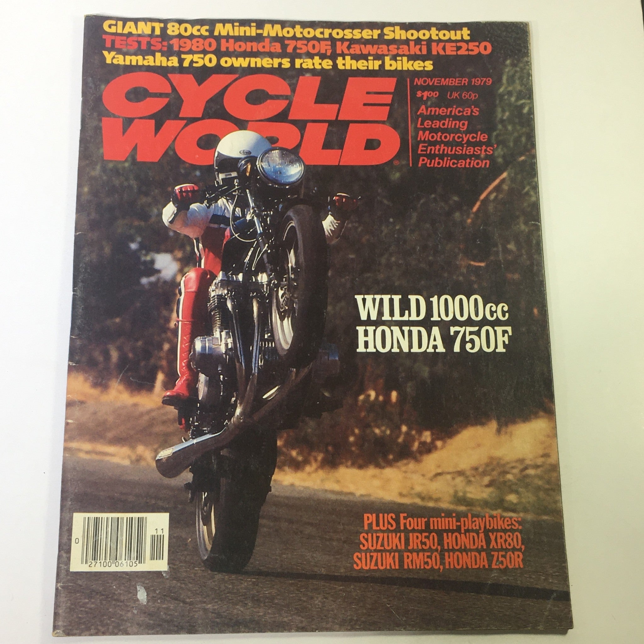 VTG Cycle World Magazine November 1979 - 1000cc Honda 750F / Honda 750F Test