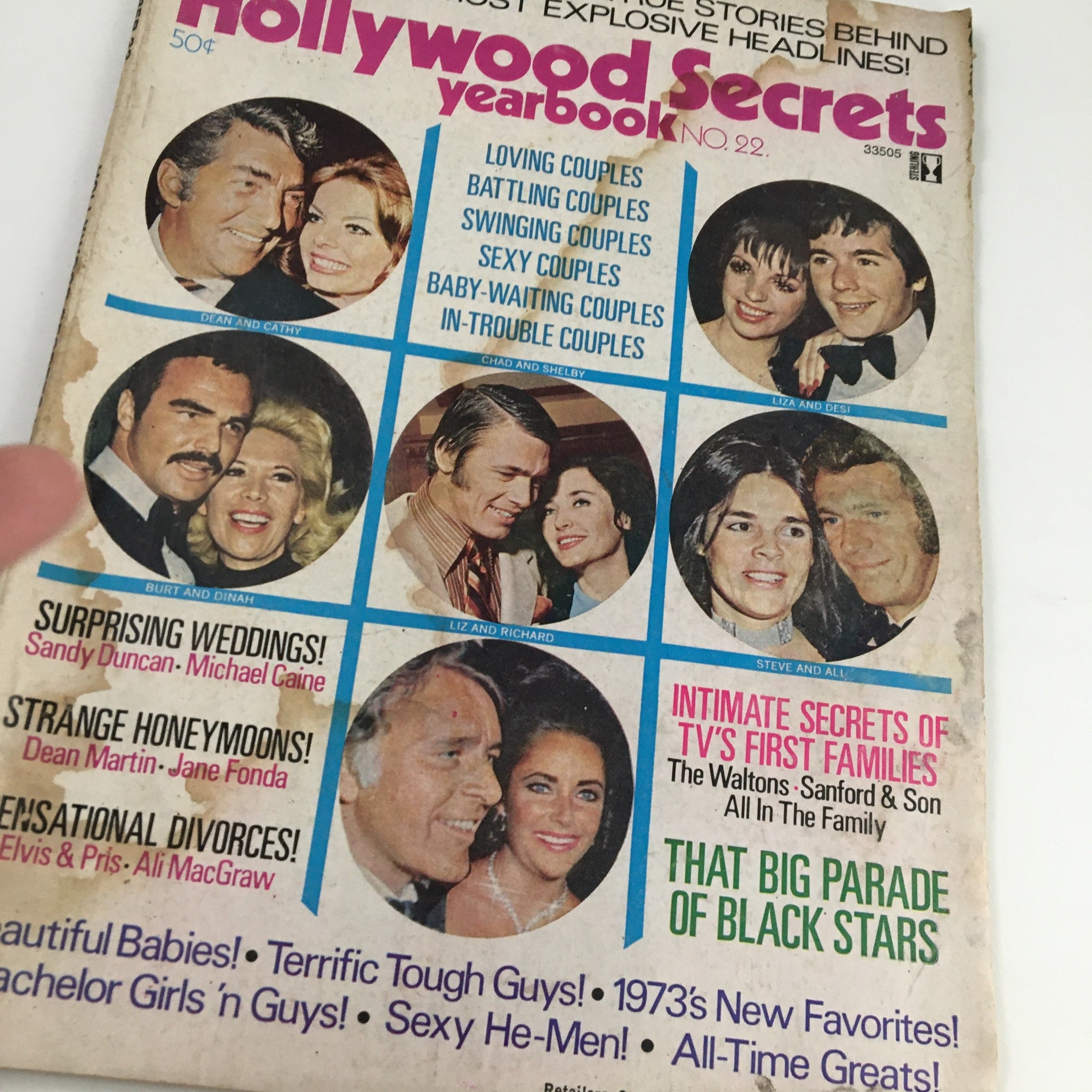 Hollywood Secrets Yearbook No. 22 1973 Liz Taylor & Richard Burton No Label