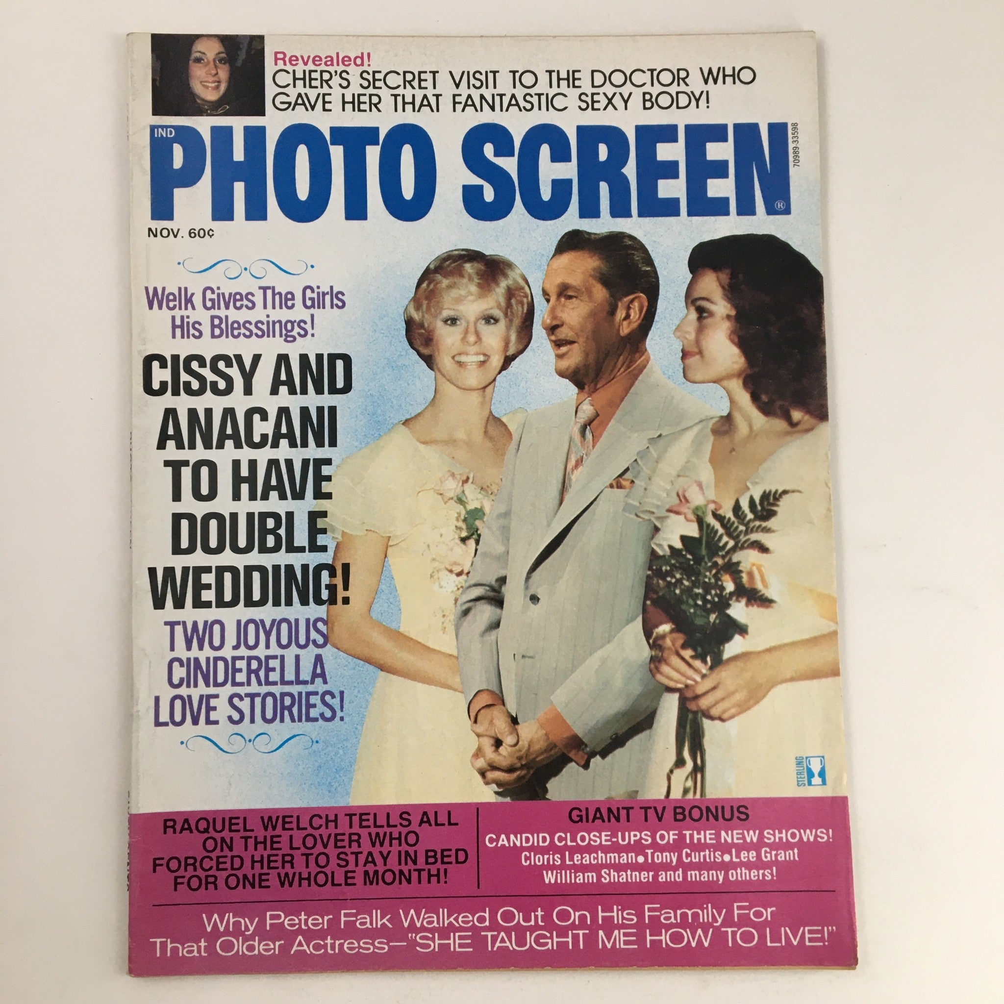 Photo Screen Magazine November 1975 Cissy and Anacani Double Wedding No Label