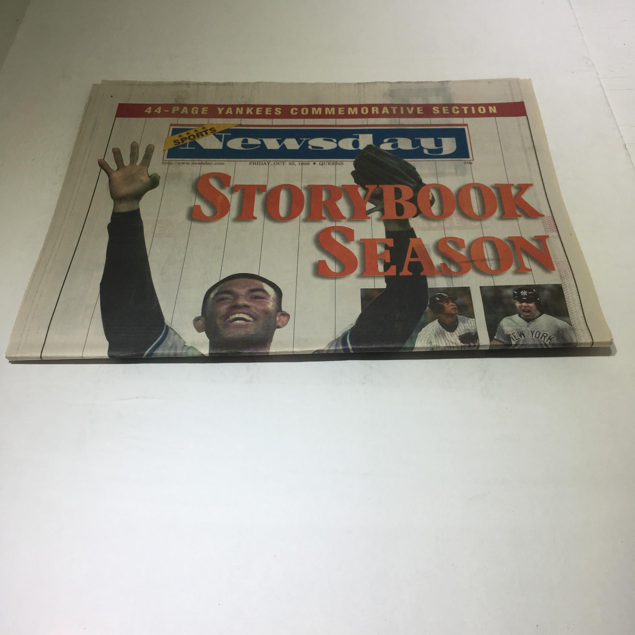 Newsday: Oct 23 1998 Storybook Season Mariano RIvera NY yankees world series