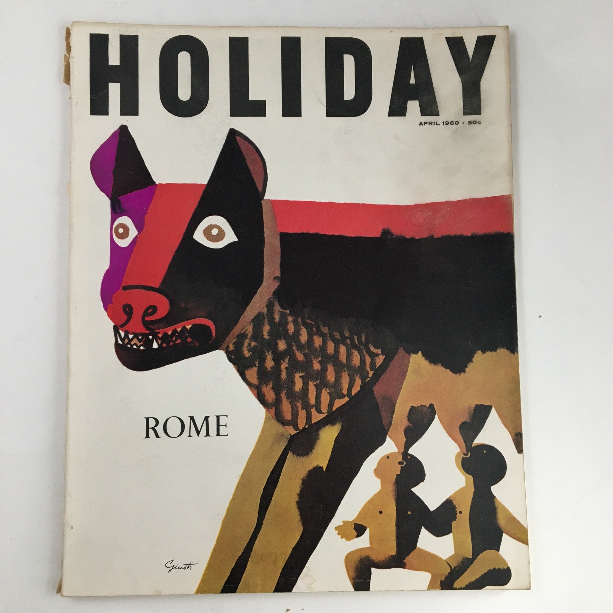 Holiday Magazine April 1960 A Capsule History of Rome, Party of One No Label