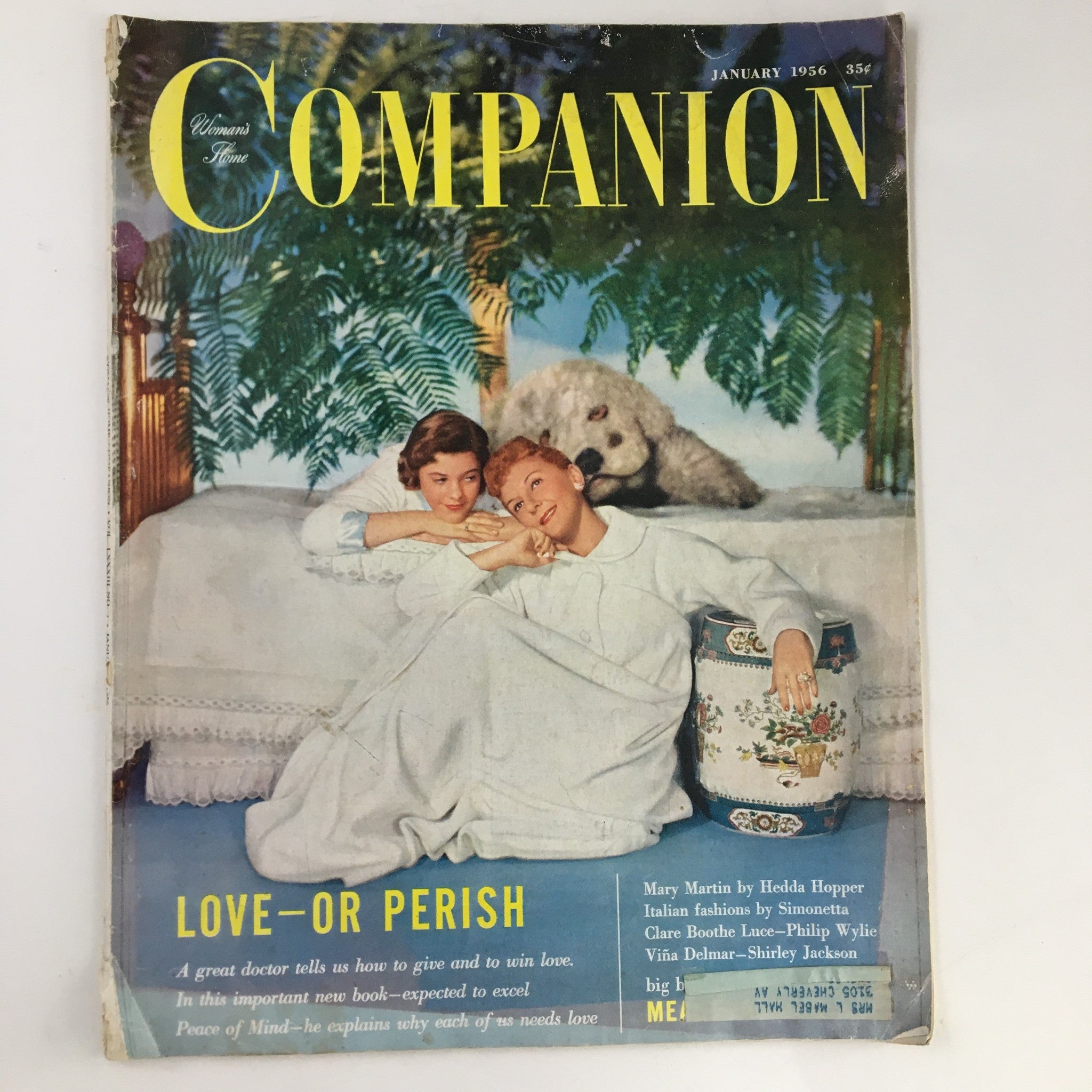 Woman's Home Companion Magazine January 1956 Heller Halliday & Mary Martin