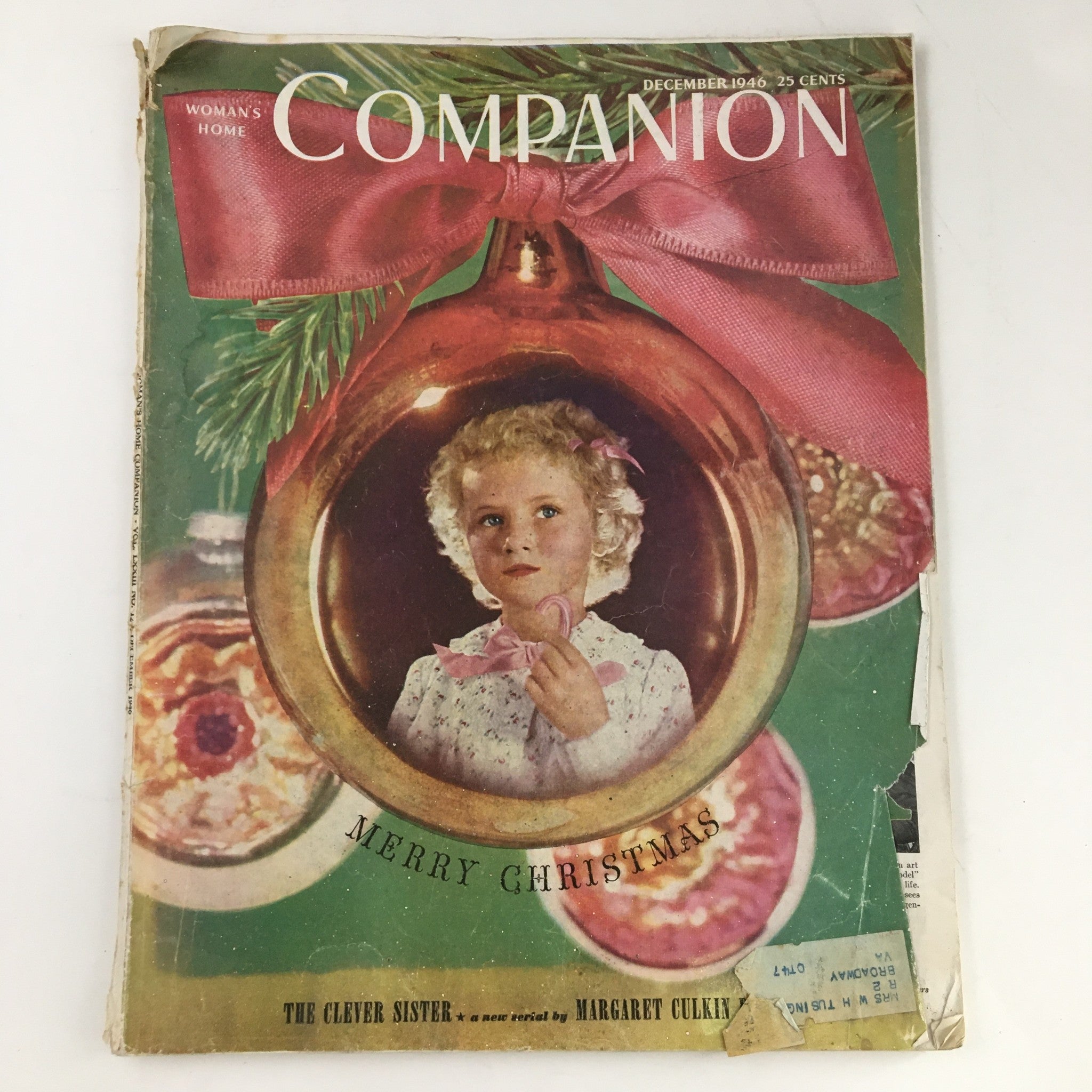 Woman's Home Companion Magazine December 1946 Merry Christmas The Clever Sisters