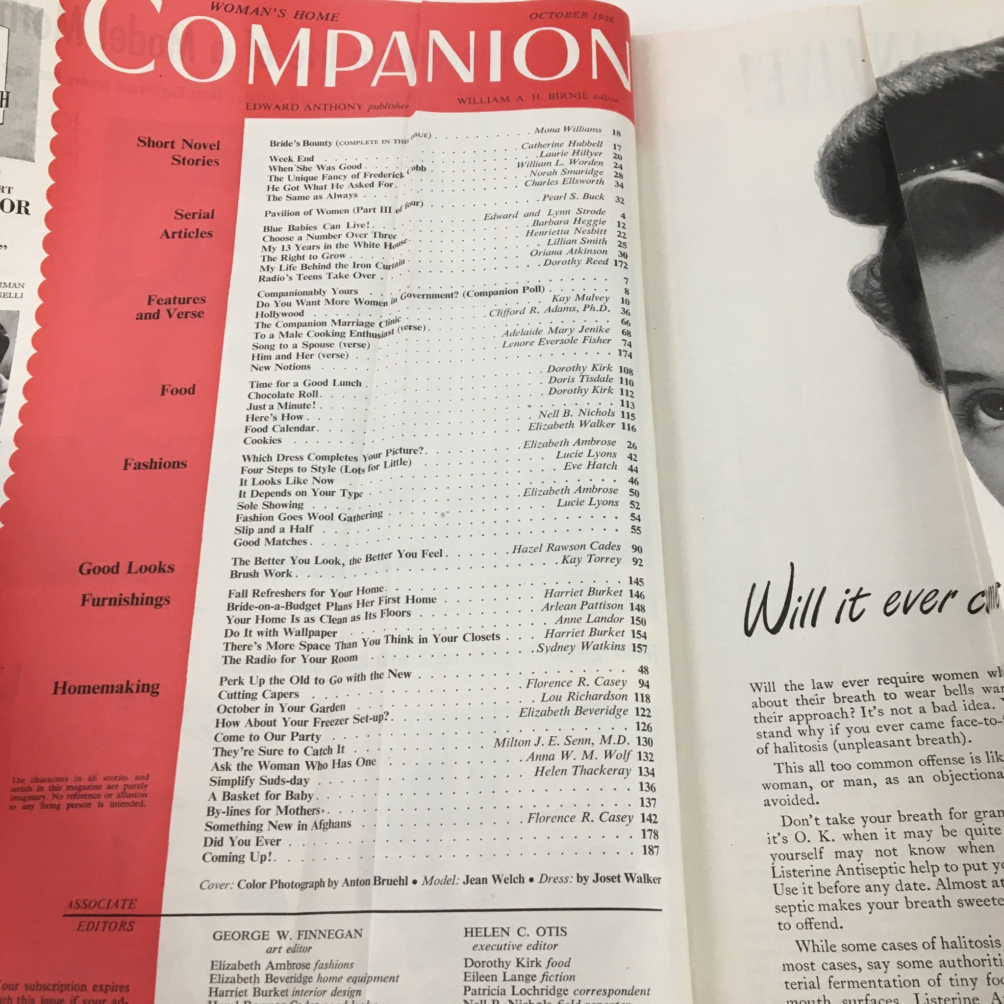 Woman's Home Companion October 1946 My Life Behind The Iron Curtain No Label