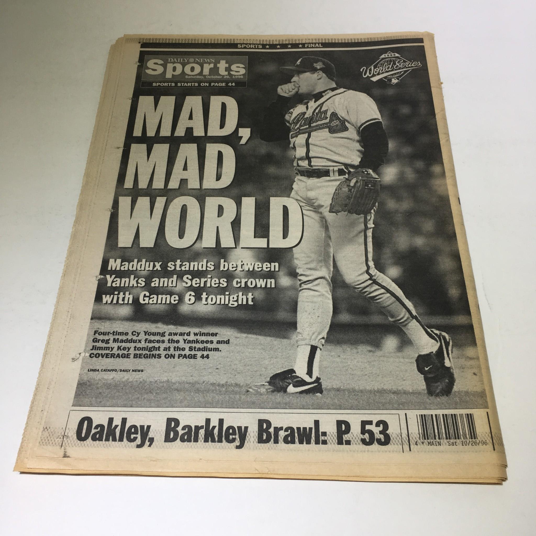 New York Daily News: Oct 26 1996 Win It For Frank