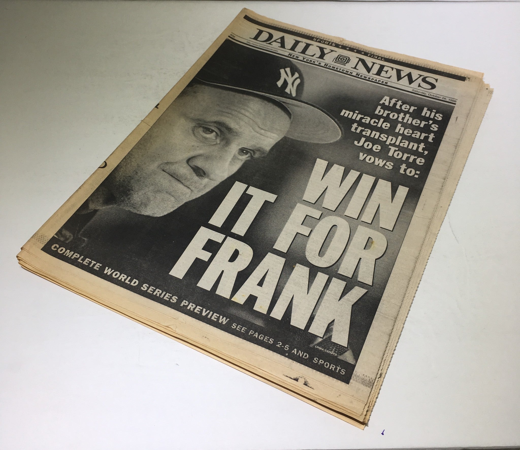 New York Daily News: Oct 26 1996 Win It For Frank