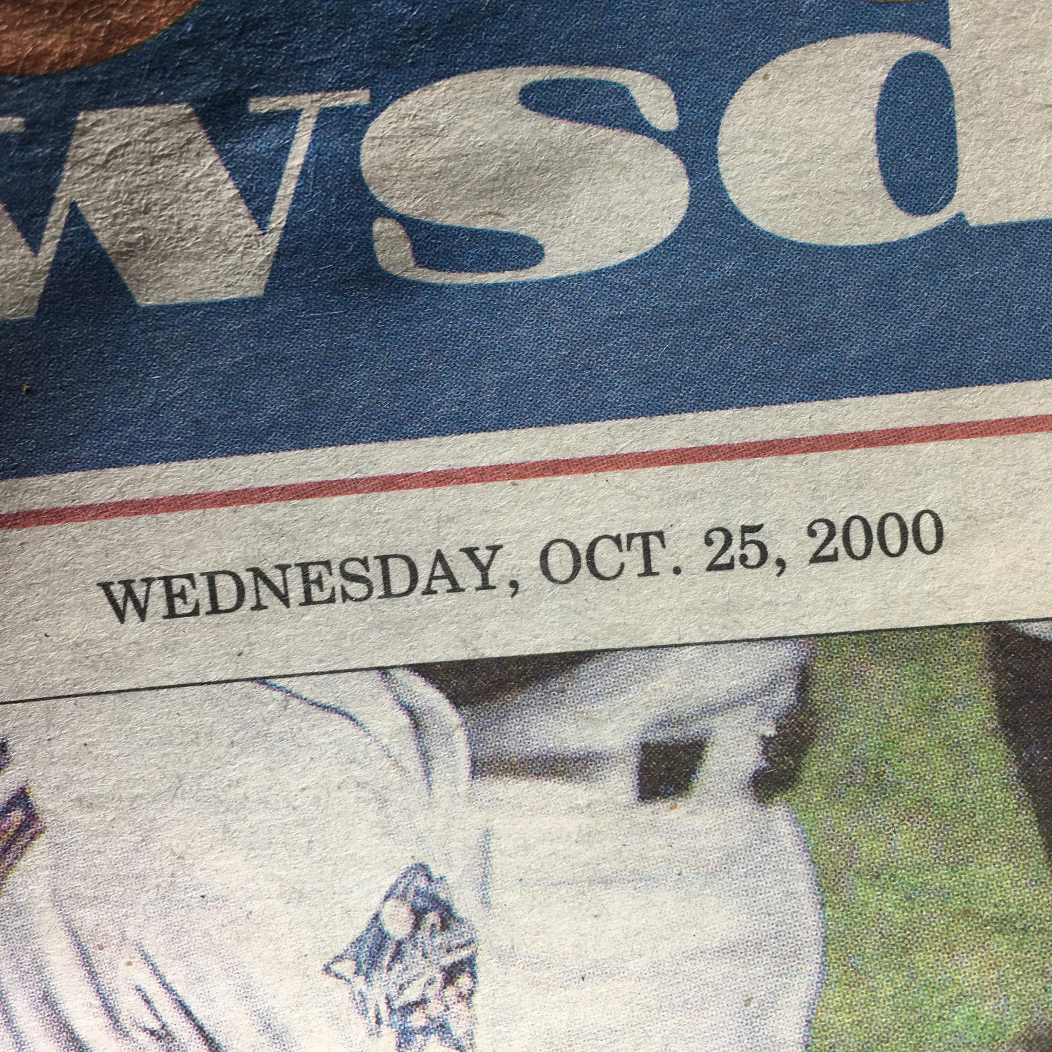 Newsday: 10/25/2000 Mets Beat El Duque, End Yanks 14 Games Series Run