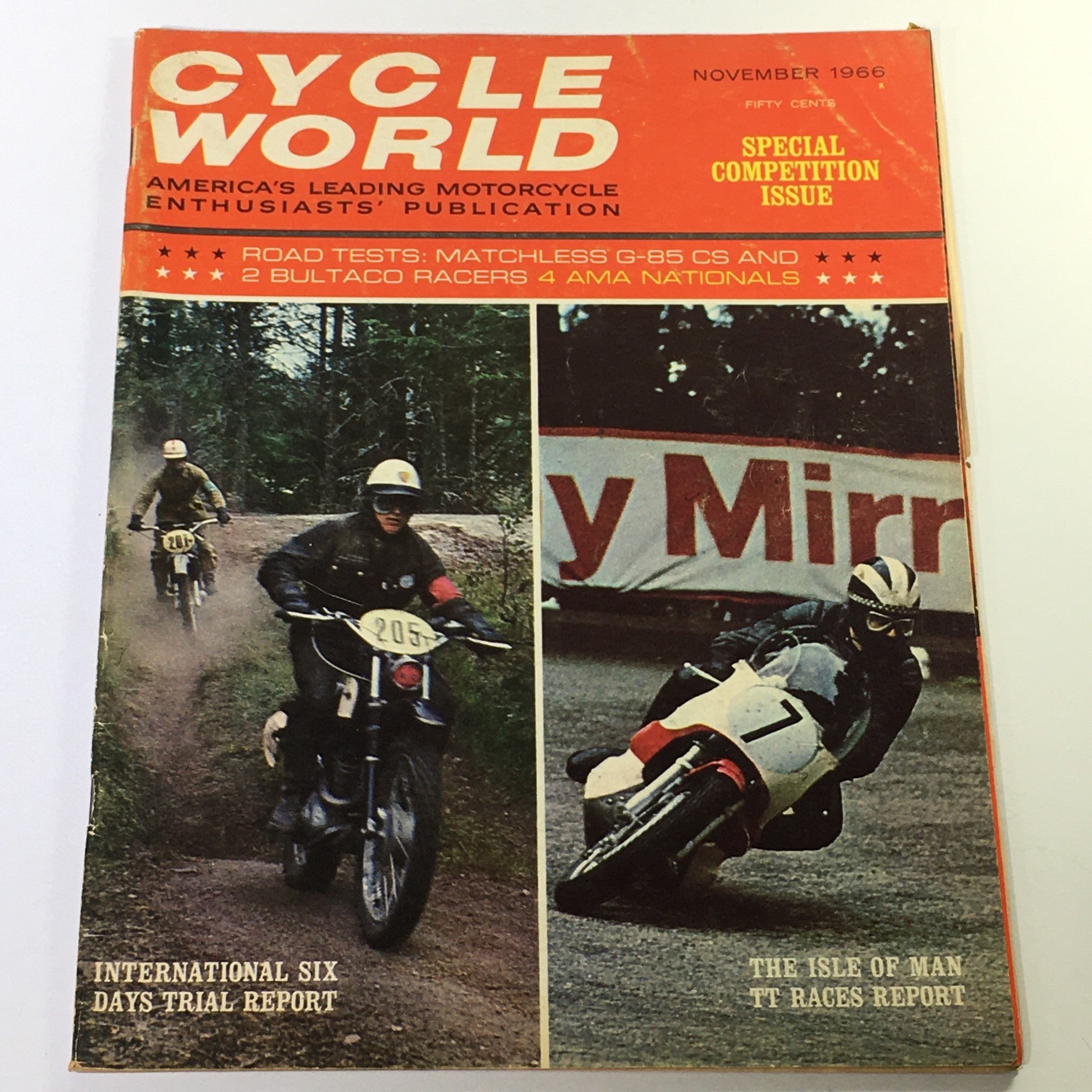 VTG Cycle World Magazine November 1966 - The Isle of Man TT Races Report