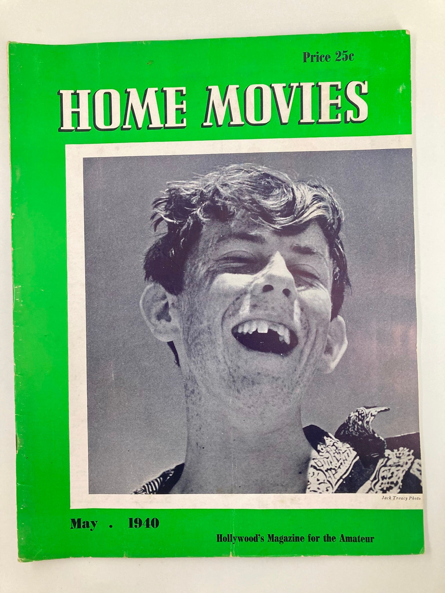 VTG Home Movies Magazine May 1940 Jack Treacy Photo Cover No Label