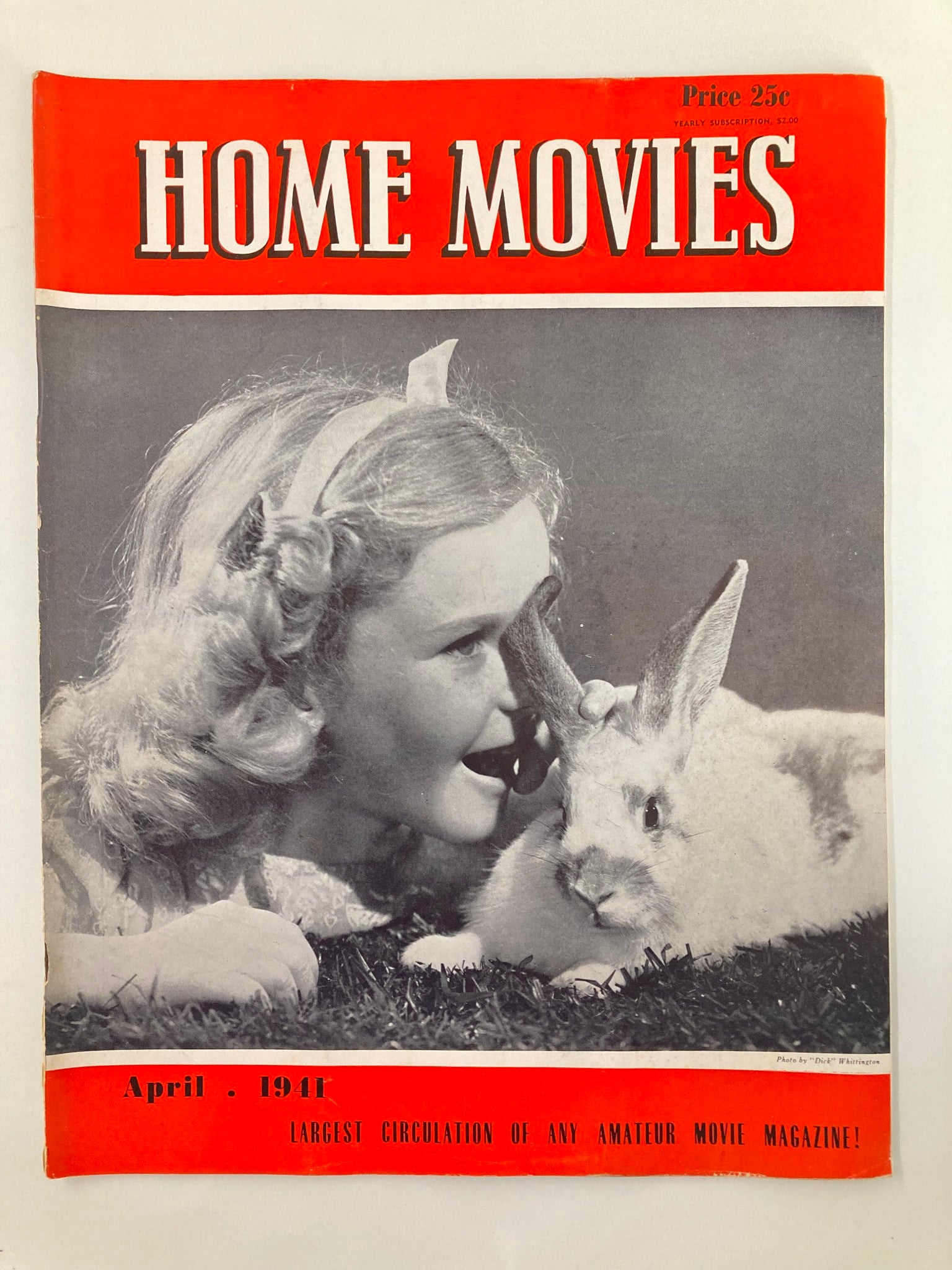 VTG Home Movies Magazine April 1941 How I Keep My Camera Busy No Label