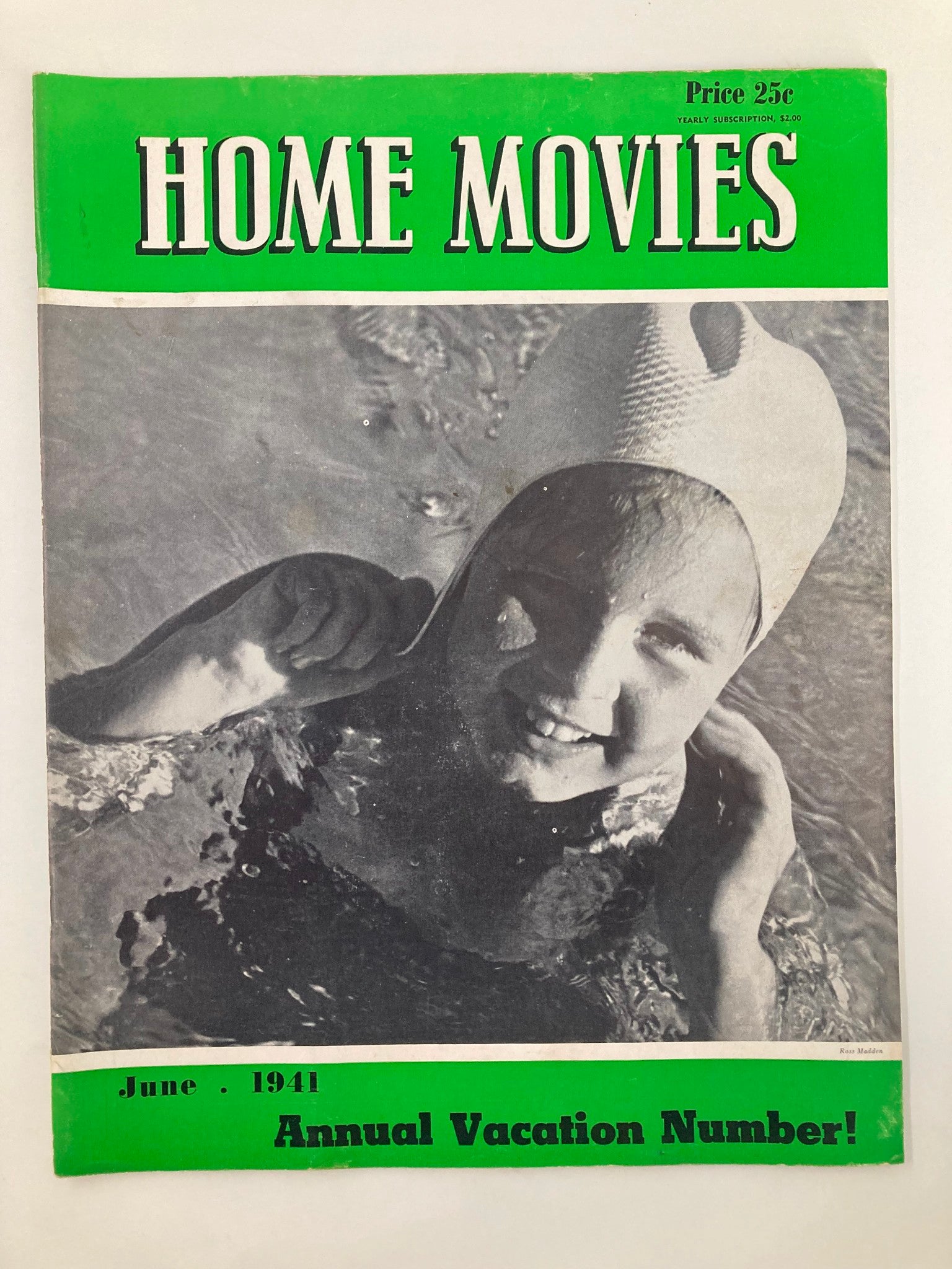 VTG Home Movies Magazine June 1941 Beachcombers Interesting Closeup No Label