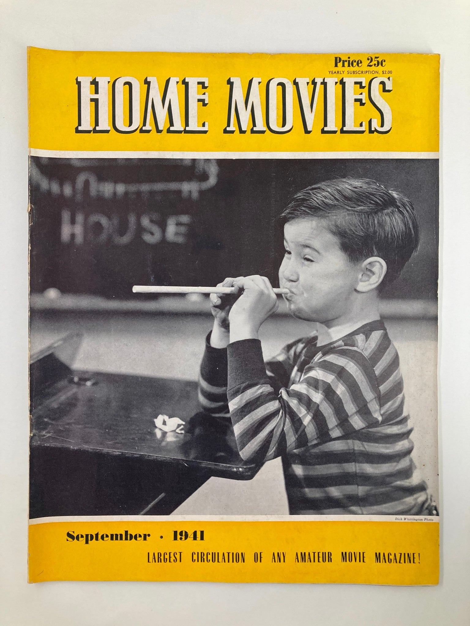 VTG Home Movies Magazine September 1941 School Begins - Filming Ideas No Label