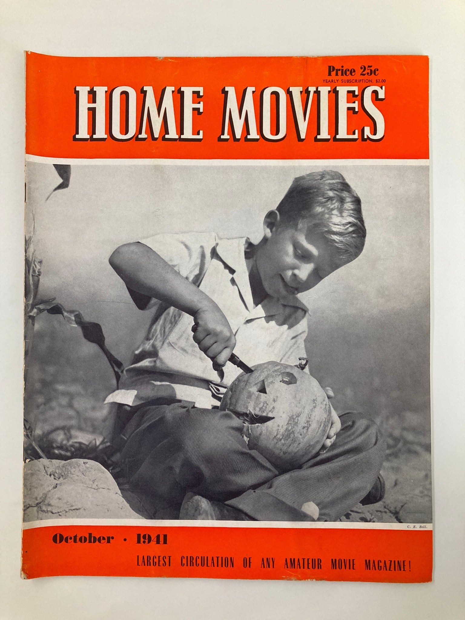 VTG Home Movies Magazine October 1941 Sandlot Hero - Football Movies No Label