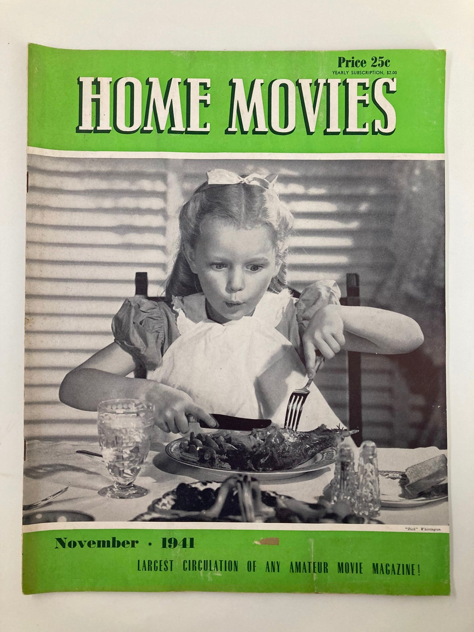 VTG Home Movies Magazine November 1941 The Lloyd Bacon Trophy No Label