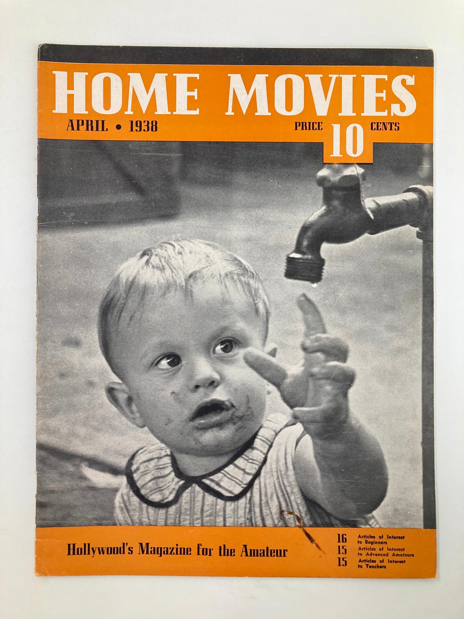 VTG Home Movies Magazine April 1938 Animated Titles for Everyone No Label