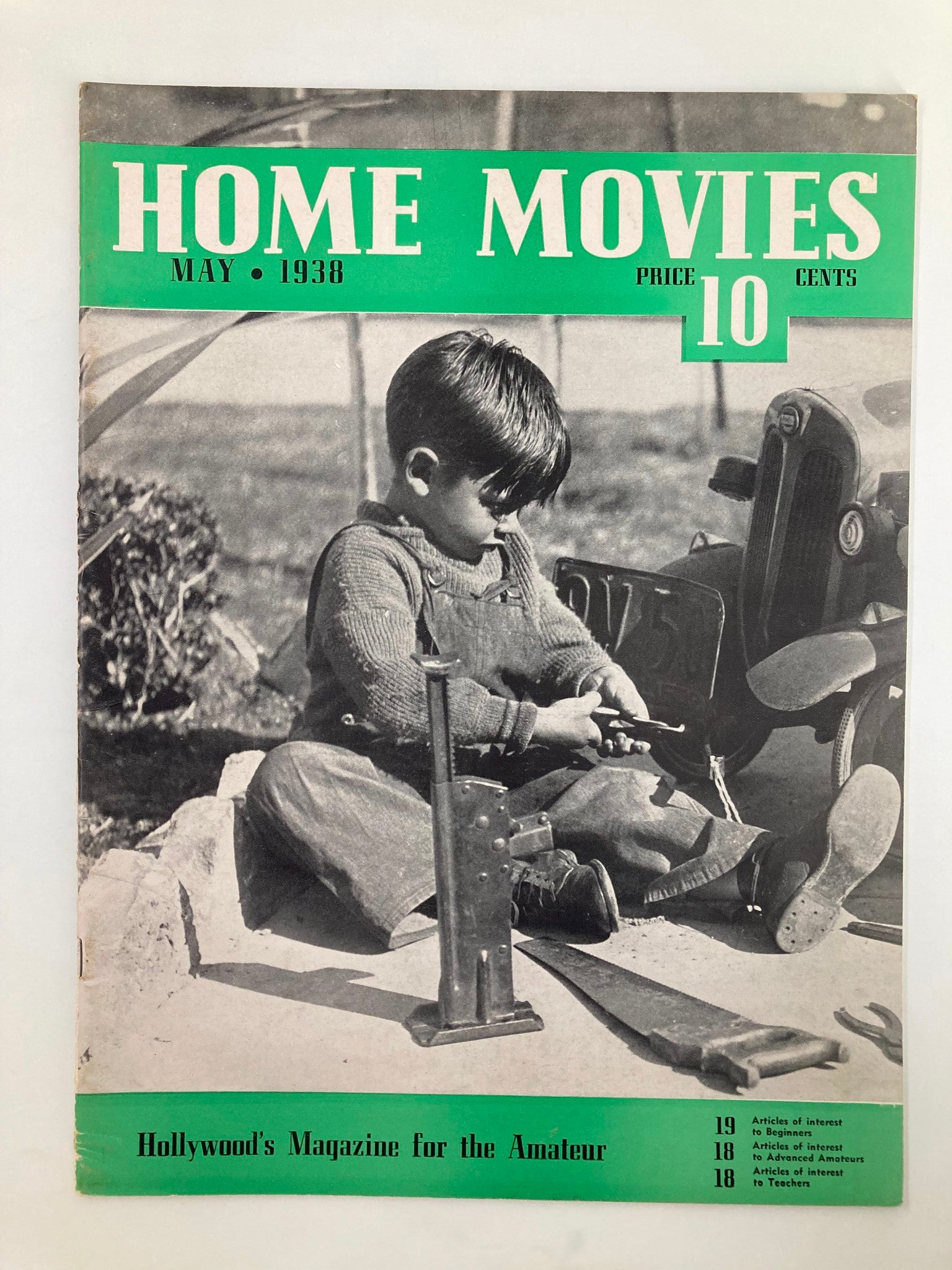 VTG Home Movies Magazine May 1938 Advice on Bucking Sunlight No Label