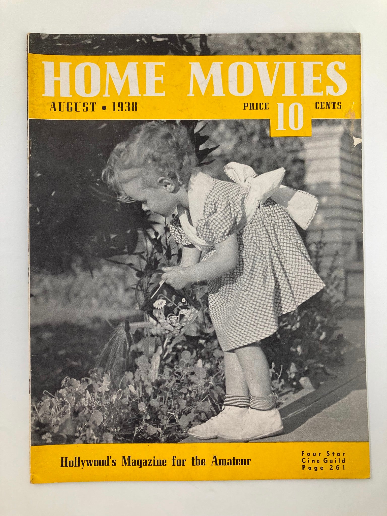 VTG Home Movies Magazine August 1938 Making A Worm Look Like A Boa No Label