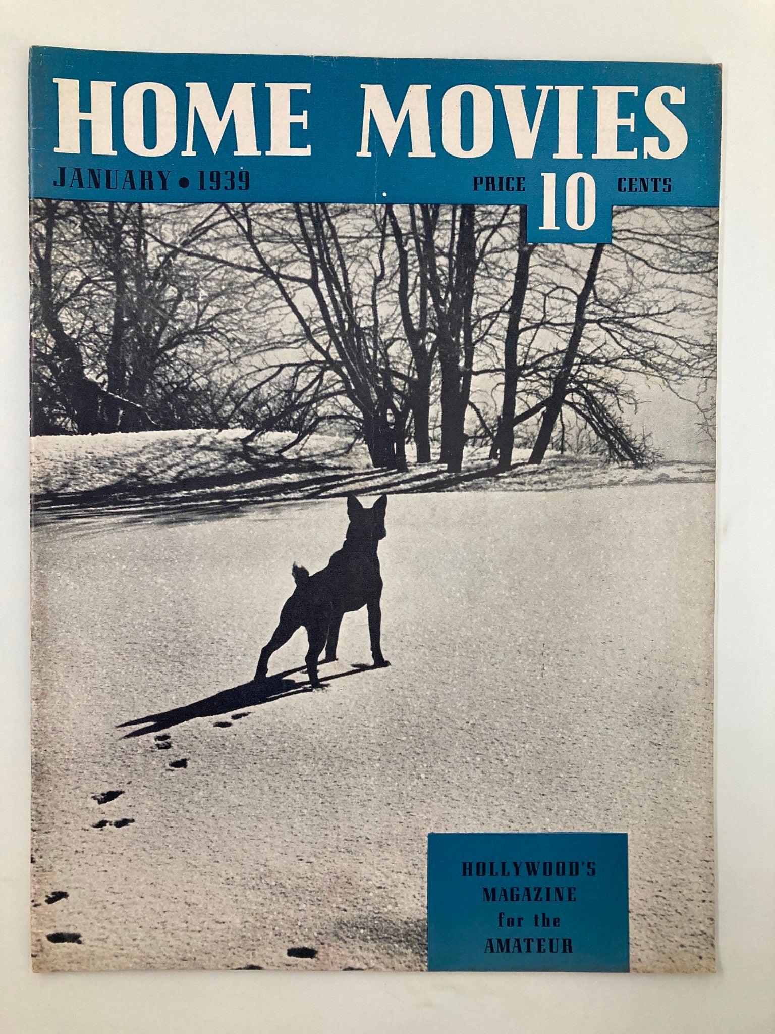 VTG Home Movies Magazine January 1939 Table for Photoflood Lamp No Label