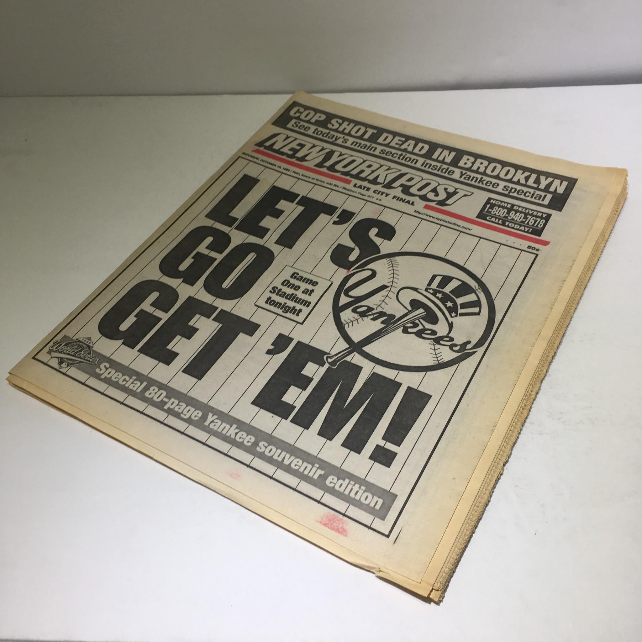 New York Post: Oct 19 1996 Let's Go Get 'Em!