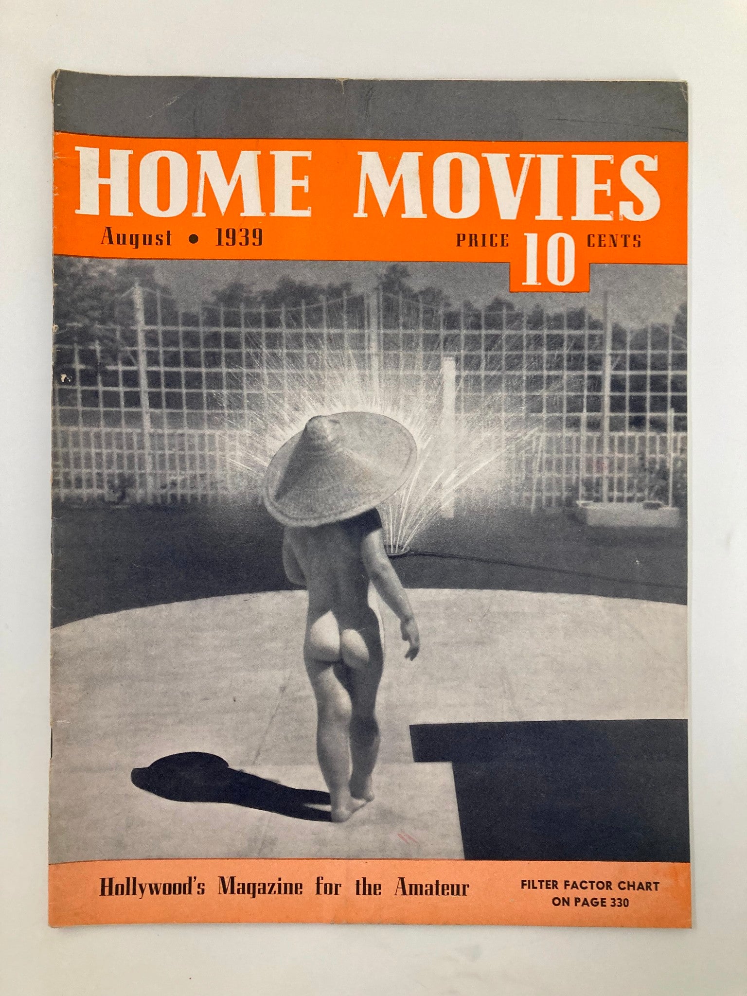 VTG Home Movies Magazine August 1939 A Little Piece of Glass No Label