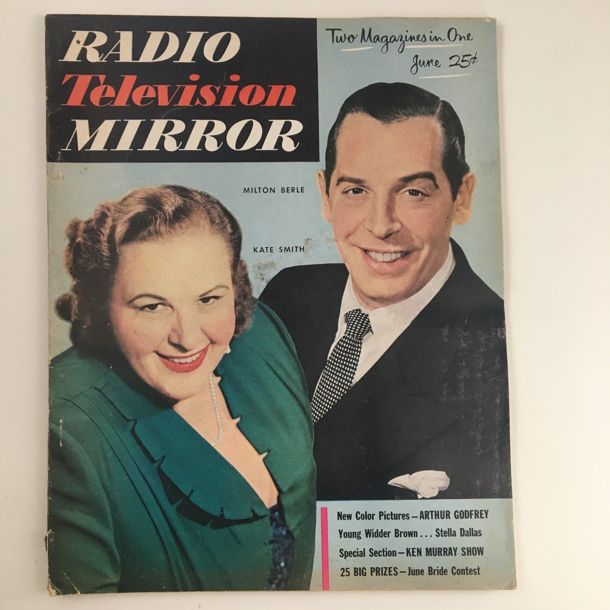 Radio Television Mirror Magazine June 1951 Kate Smith & Milton Berle No Label