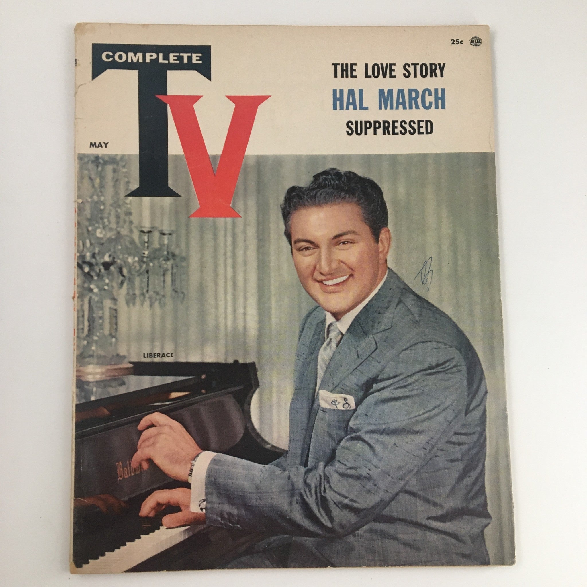 Complete TV Magazine May 1956 American Pianist Władziu Liberace No Label