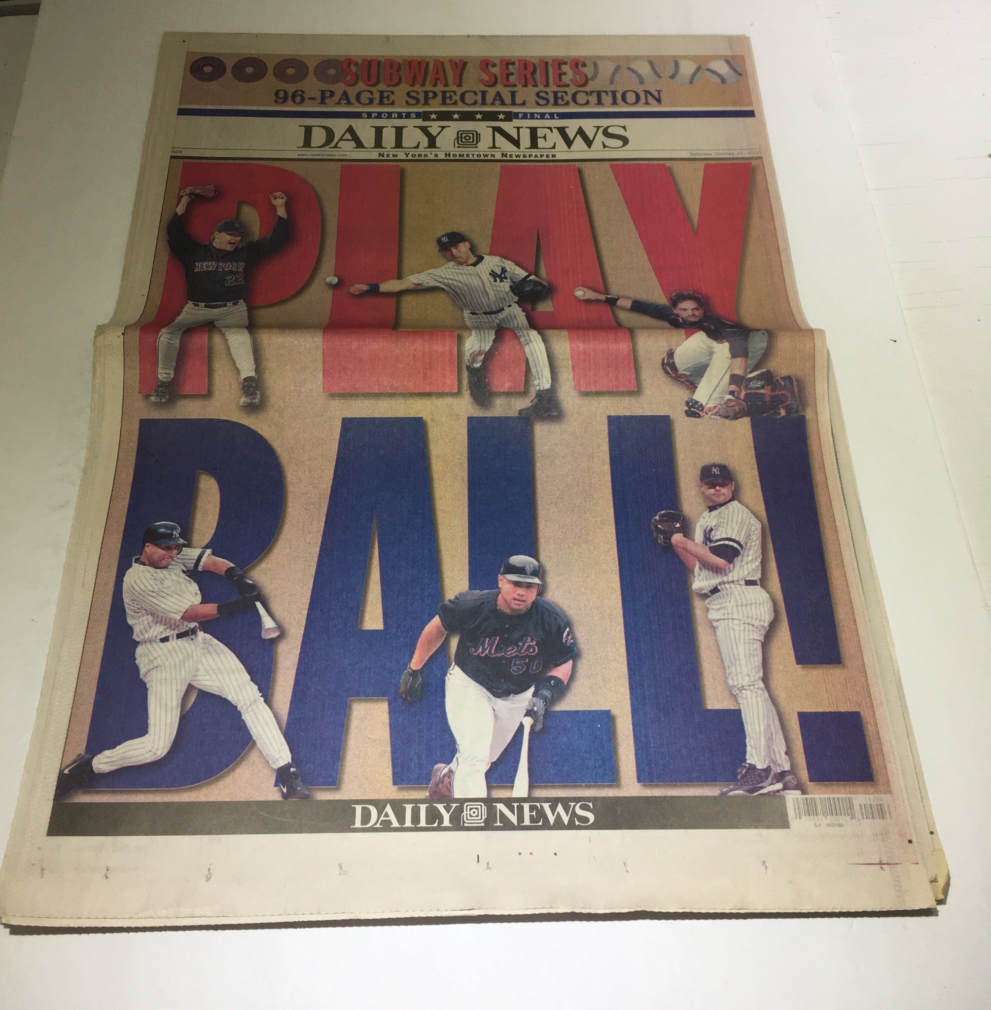 NY Daily News: Oct 21 2000 Play Ball! Special Section