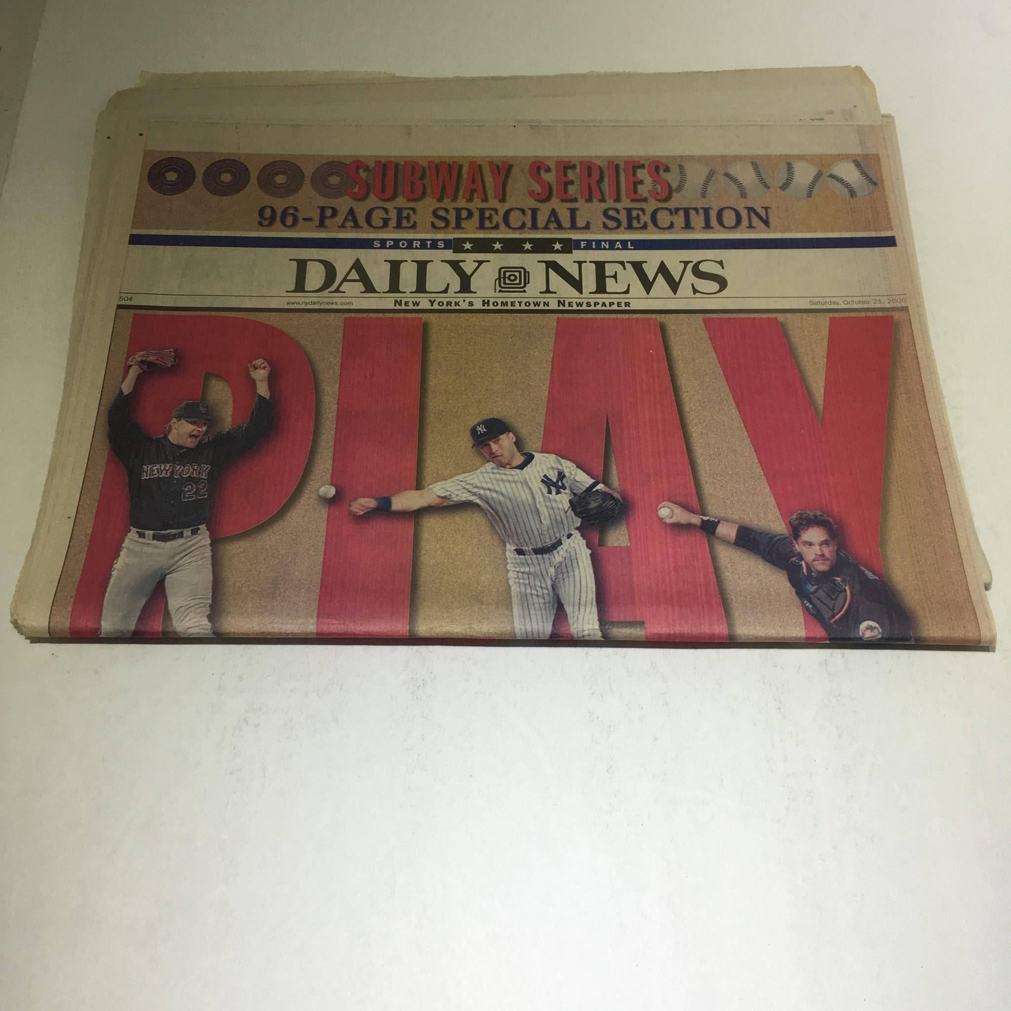 NY Daily News: Oct 21 2000 Play Ball! Special Section