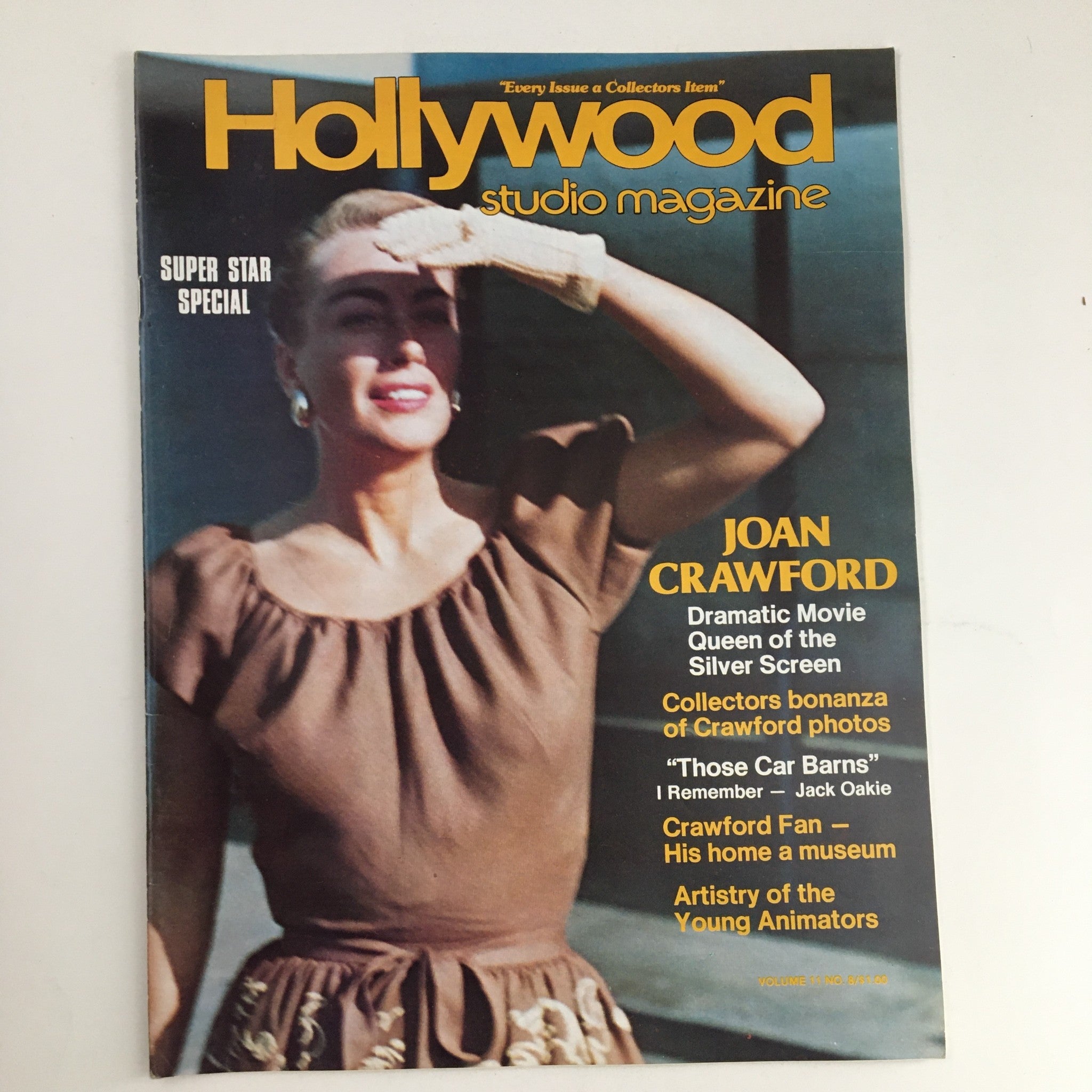 Hollywood Studio Magazine August 1977 Glamour Queen Joan Crawford No Label