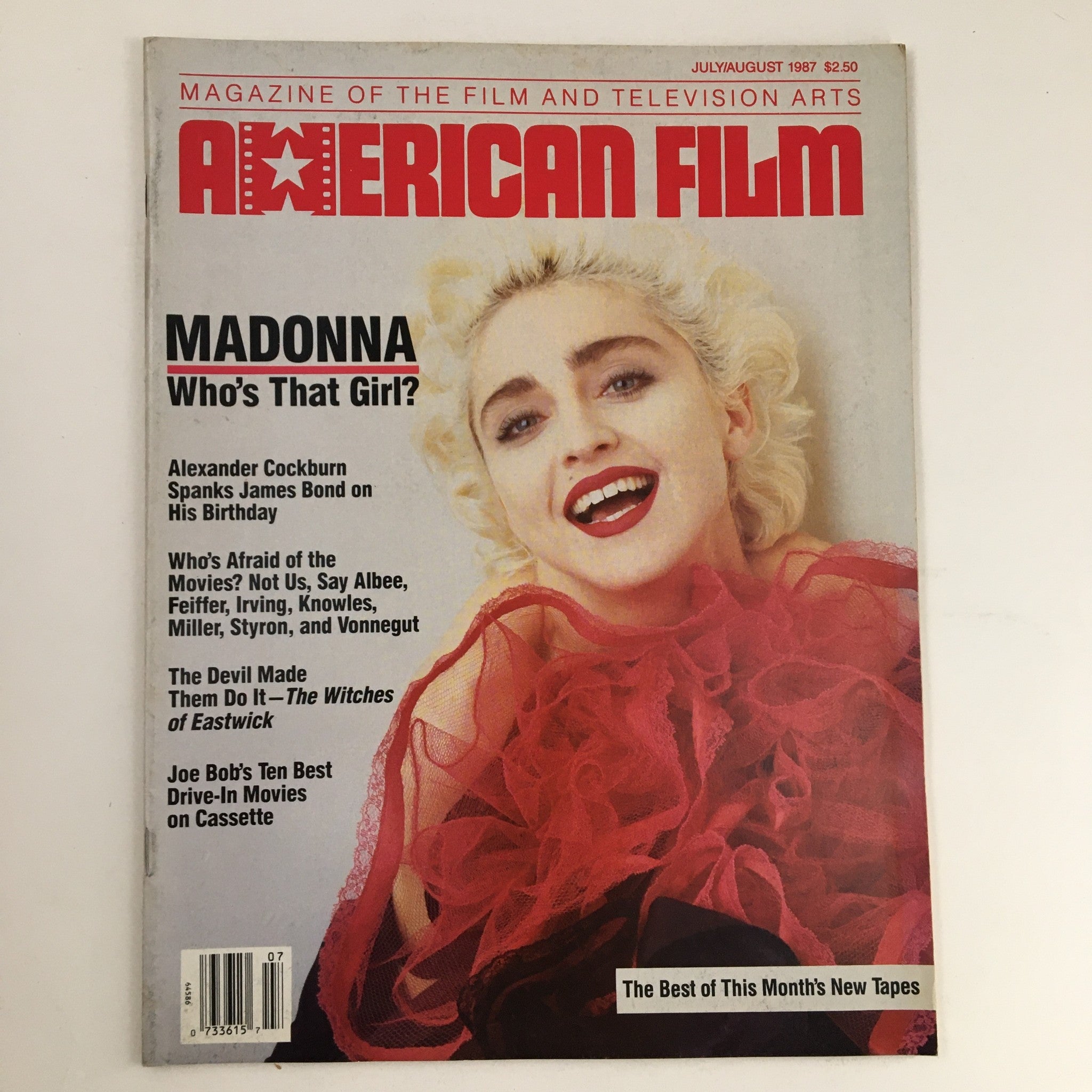 American Film Magazine July 1987 Madonna Cover & Alexander Cockburn No Label