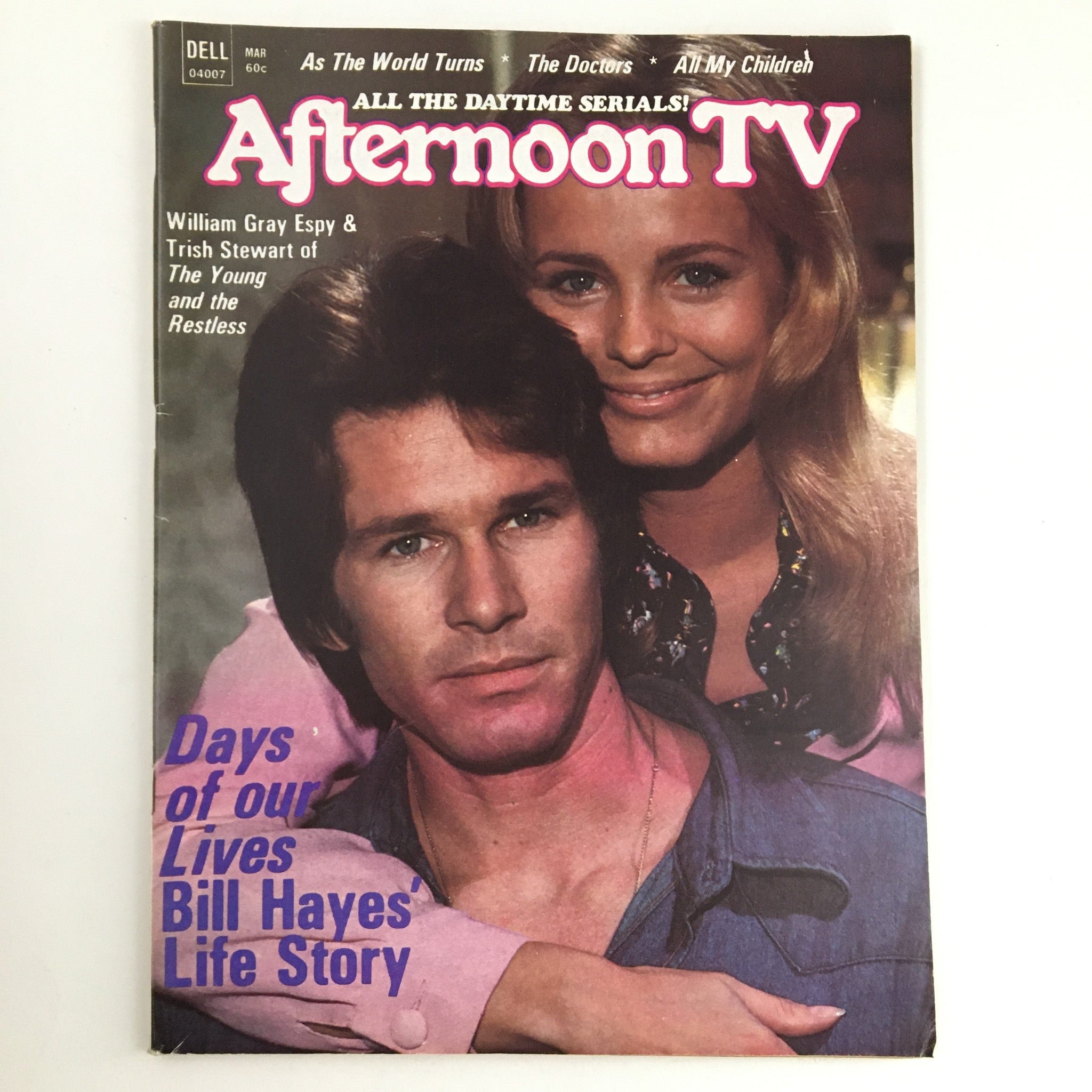 Afternoon TV Magazine March 1975 William Gray Espy & Trish Stewart No Label